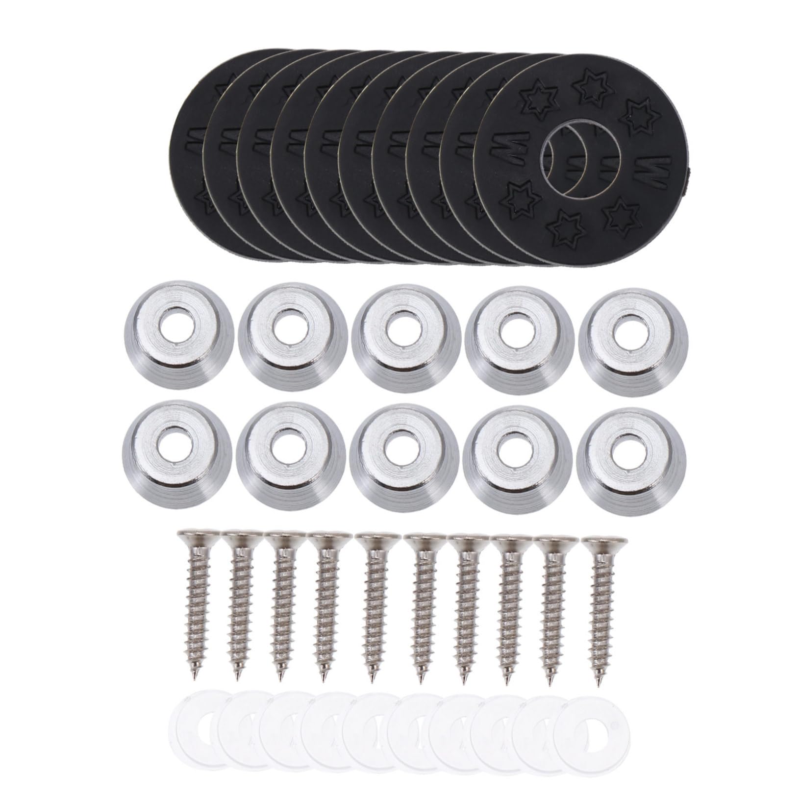 JOINPAYA Acoustic Guitar Strap Button Guitar Strap Pegs Metal Lock Mounting Screws