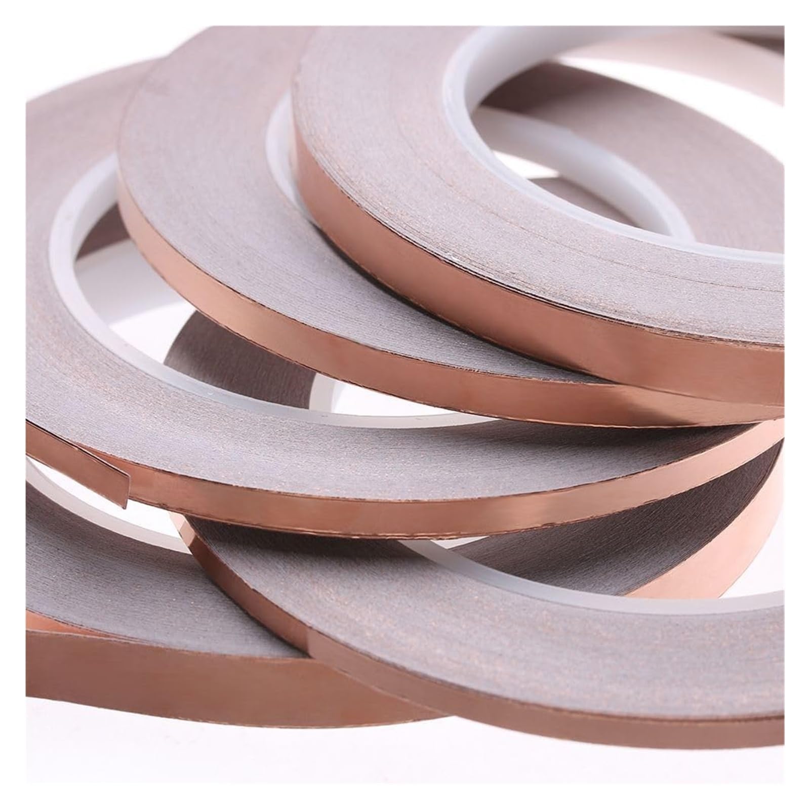 Nastro in Foglio di Rame, Nastro schermante EMI in Lamina di Rame conduttivo monofacciale da 30 m*3/4/5/6/8/10 mm(3mm)