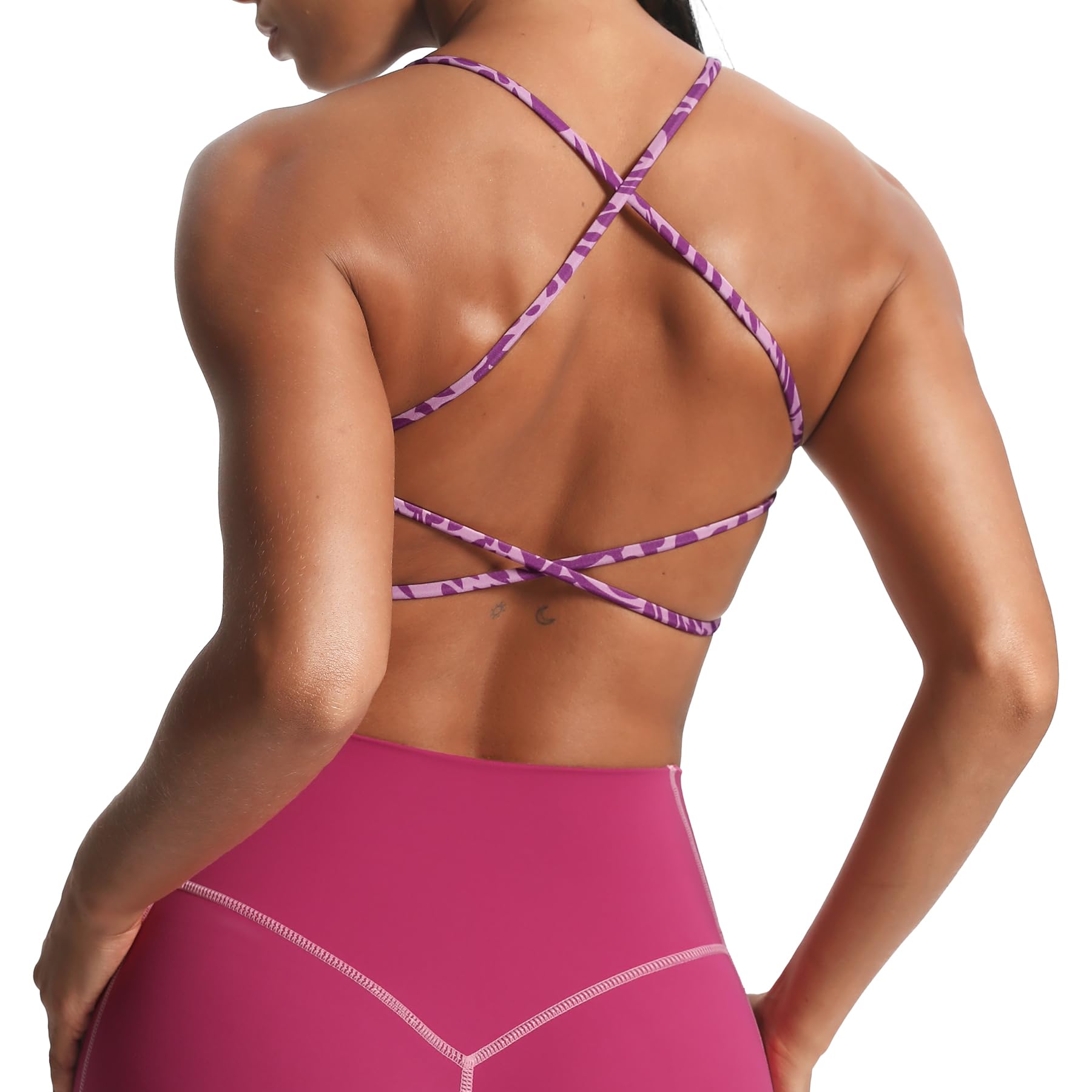 Amazon.com: Aoxjox Trinity Ivy Low Impact Sports Bras | sexy cross