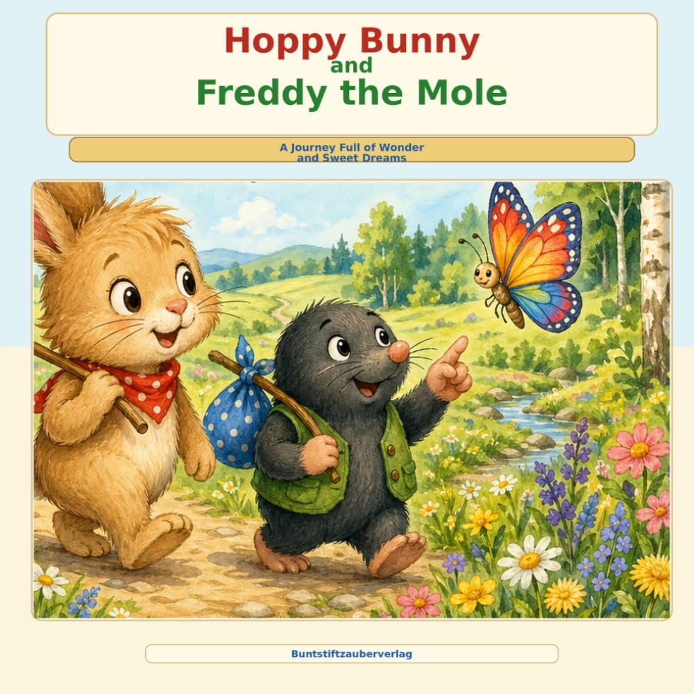 Hoppy Bunny and Freddy the Mole: Journey Full of Wonder and Sweet Dreams