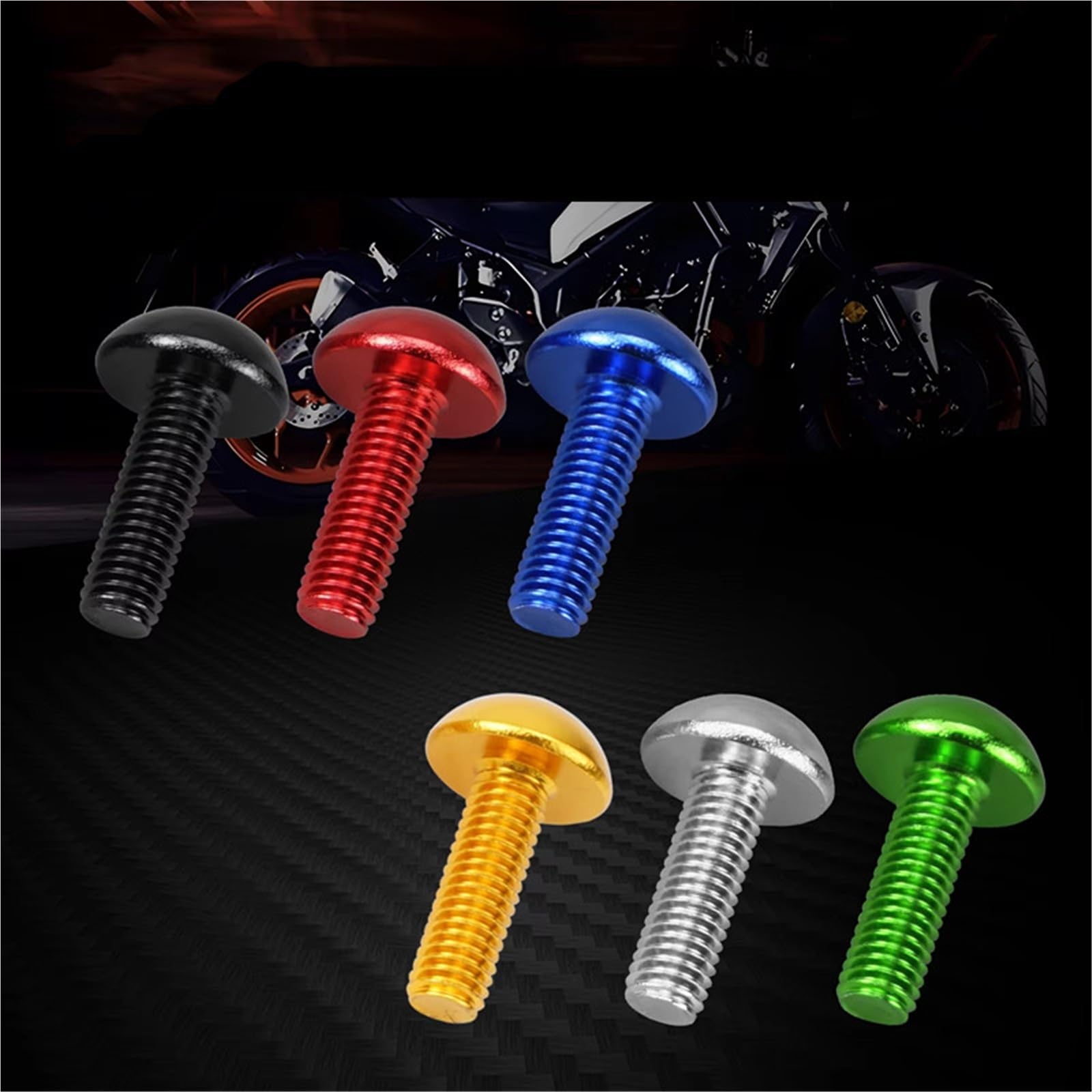 Kompatibel Mit Suzuki 10pcs Motorrad Windschutzscheibe Wellnuts Schraube M5 Bolzen Karosserie Verkleidung 5mm Well Nuts Metrische Motorrad Schrauben Und Muttern Kit