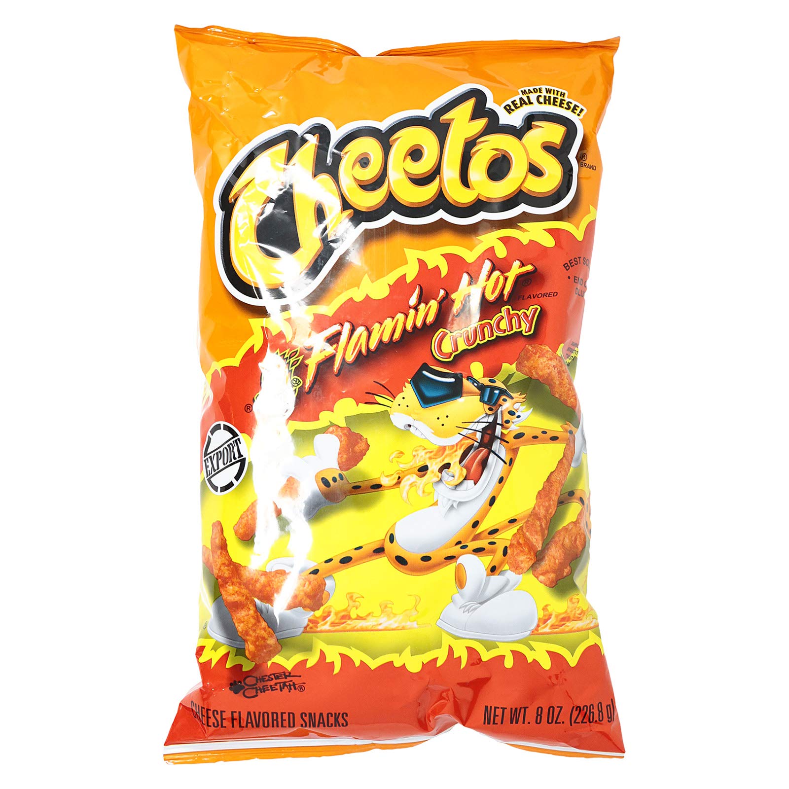 Cheetos Flamin Hot Crunchy Snacks - 227 gm