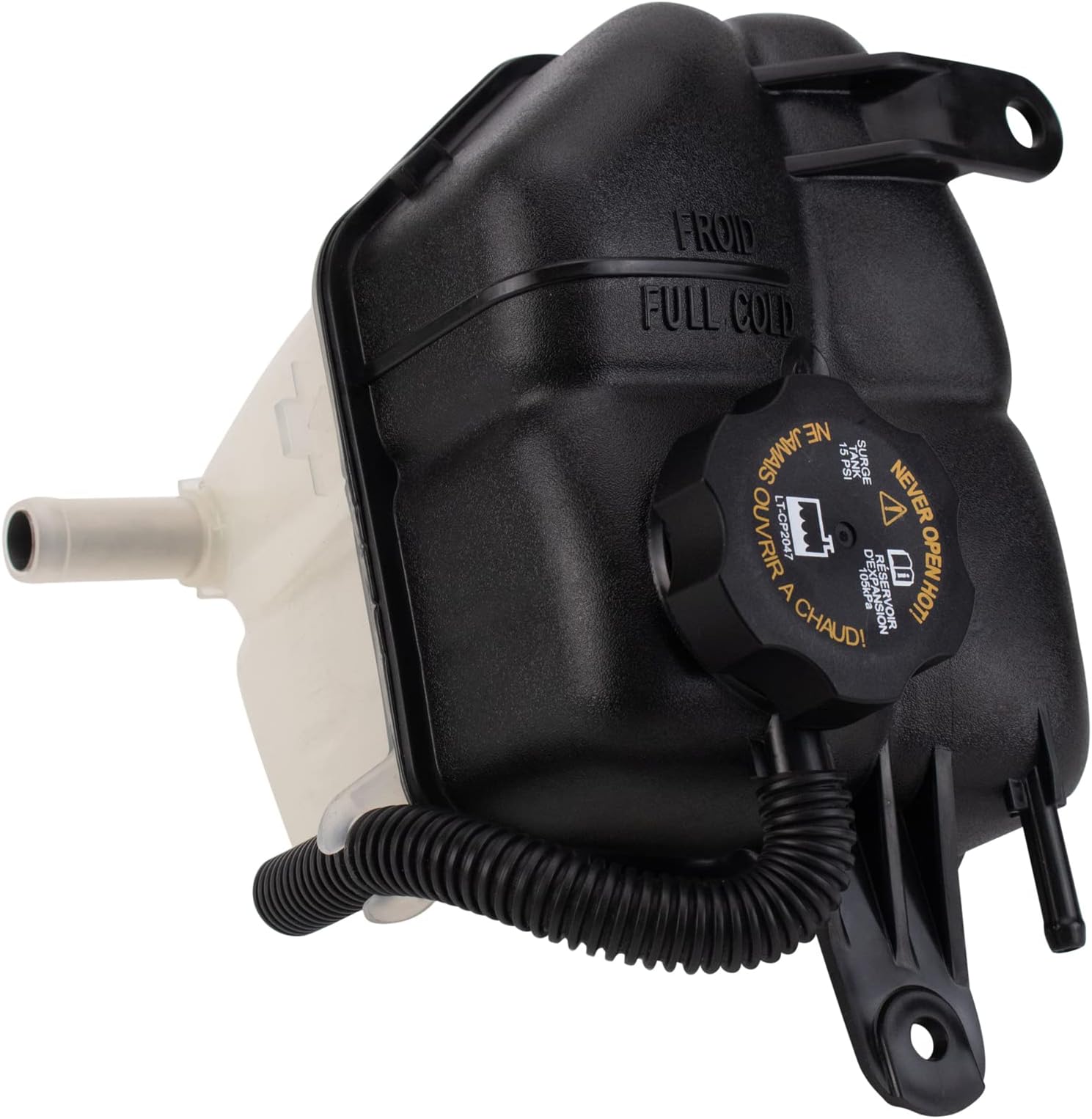 TRQ Coolant Reservoir Compatible with 2008-2015 Cadillac CTS