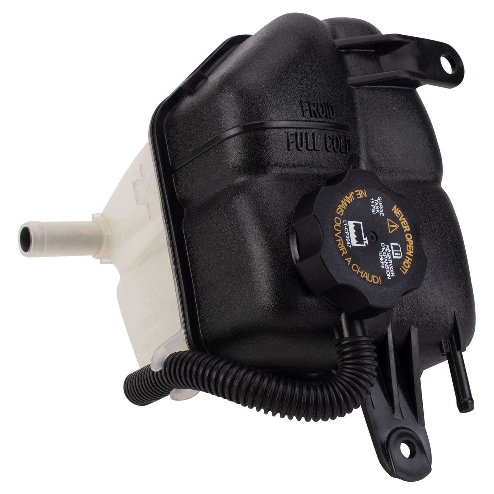 TRQ Coolant Reservoir Compatible with 2008-2015 Cadillac CTS