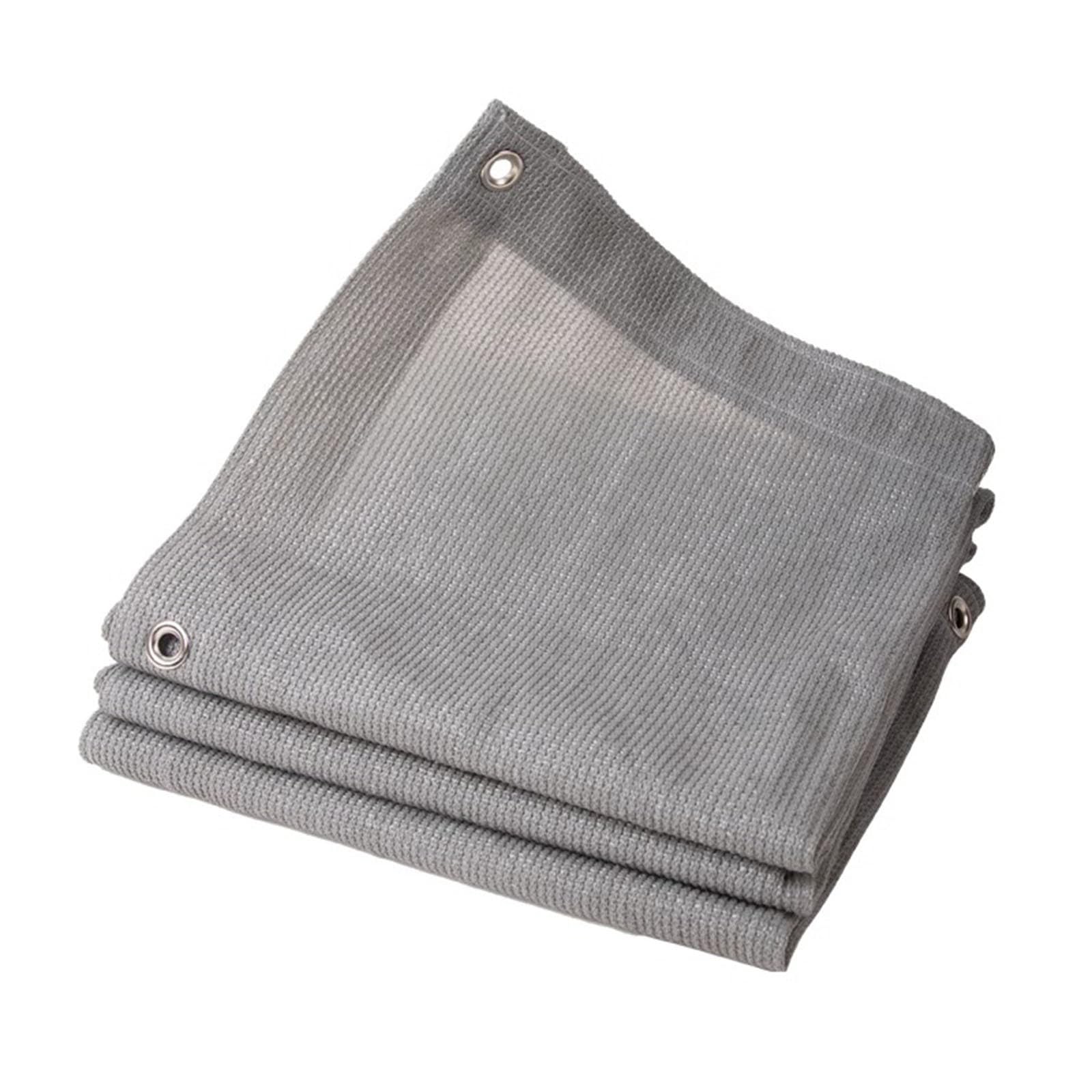WQPMNYG 85% UV Protection Shade Cloth - Grey Sun Shade Netting with Grommets for Outdoor Garden Patio Pergola Lawn & Pool - Sizes: 1x2M 1x10M 2x3M 4x4M 6x6M 8x10M 10x12M (7x8M)