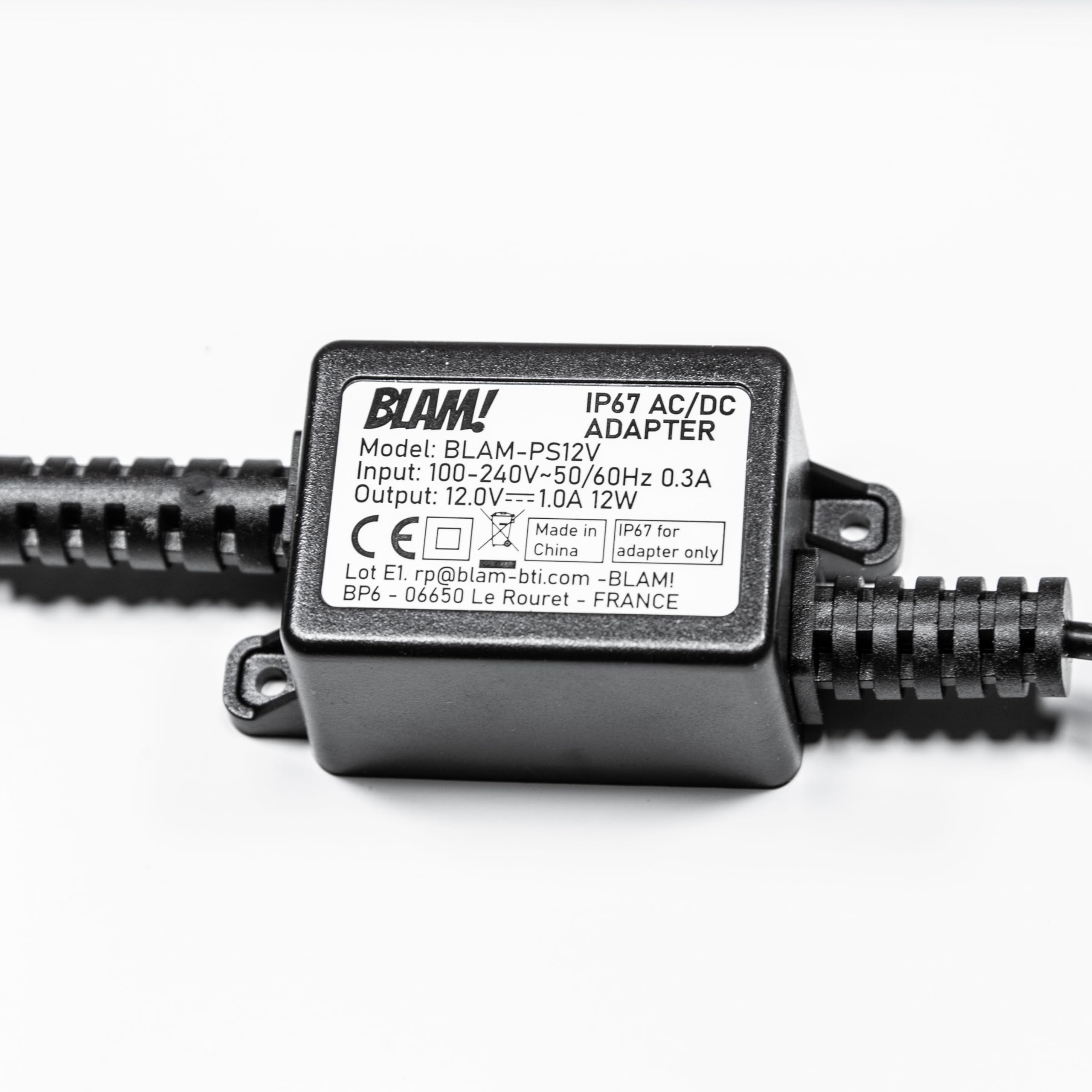 BLAM Transformateur d’Alimentation électrique 12V Compatible avec Biogents(*) BG-Mosquitaire(*) – Piège à Moustique, IP67, 9m de câble, Prise UE