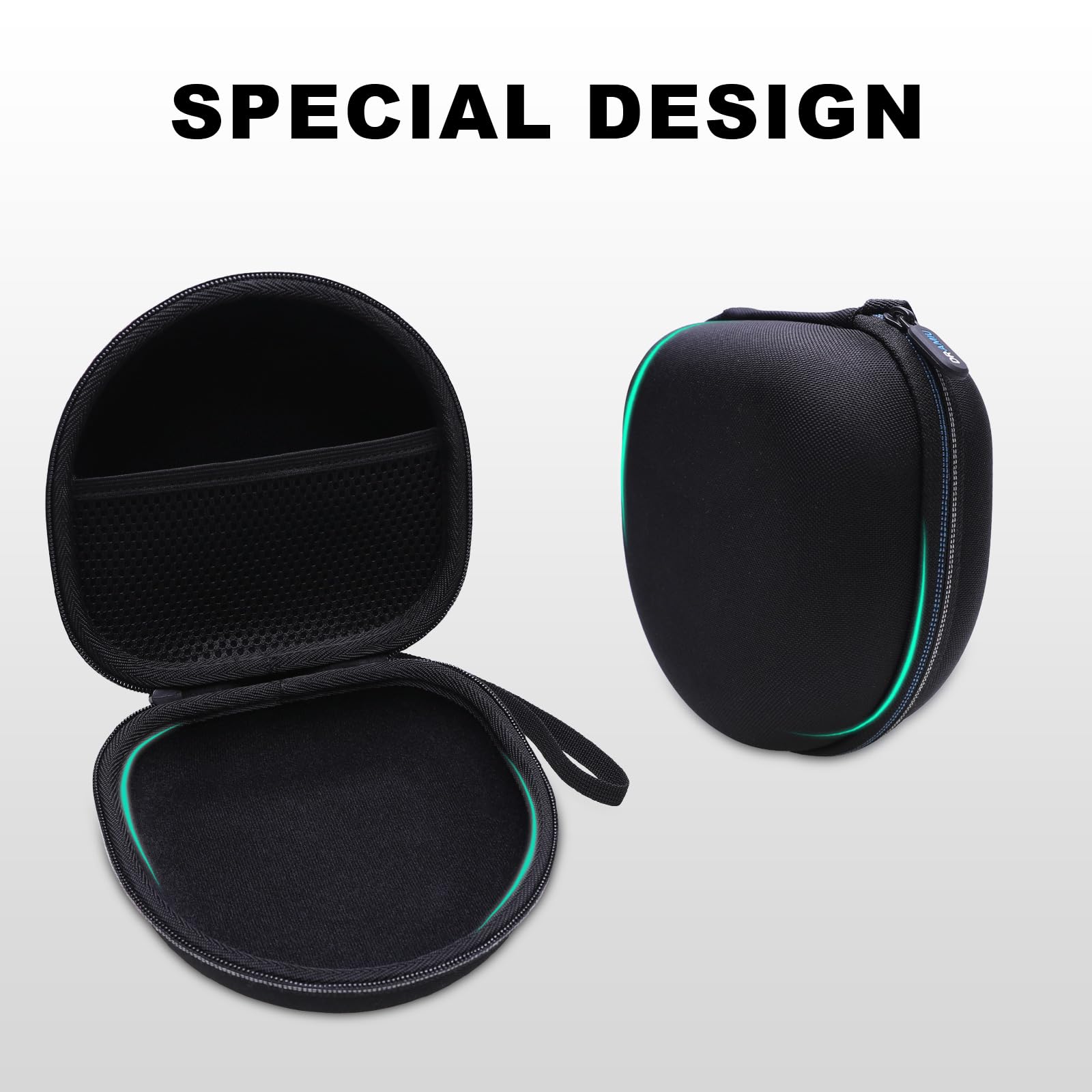 Funda para auriculares, color negro | Compatible con auriculares Beats/Skullcandy/Soundcore Q20/Q20i/Q30/JLab/JBL/KVIDIO/TOZO/Bose QC/QearFun/BERIBES/Picun