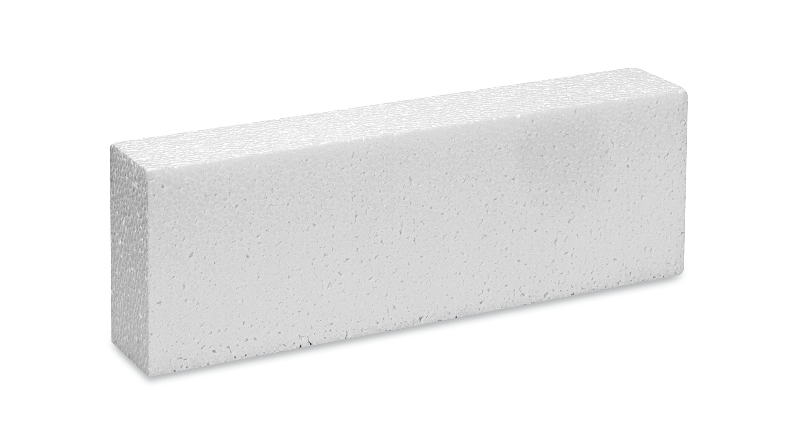 FloraCraft SmoothFōM Block 1.9 Inch x 3.9 Inch x 11.8 Inch White