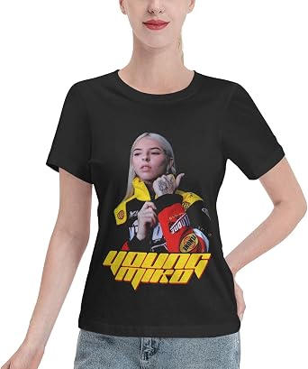 Women Guys Casual T-Shirt Short-Sleeve Unisex Teens Stretch-Cotton Shirt