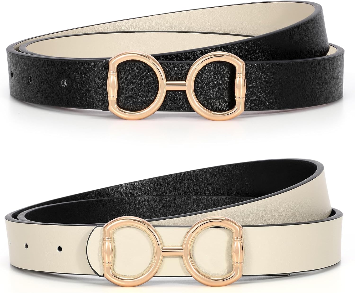 TRIWORKS Reversible Leather Belt for Women, Fashion Ladies Belt for Jeans Pants Dress Width:0.9" - Image 9