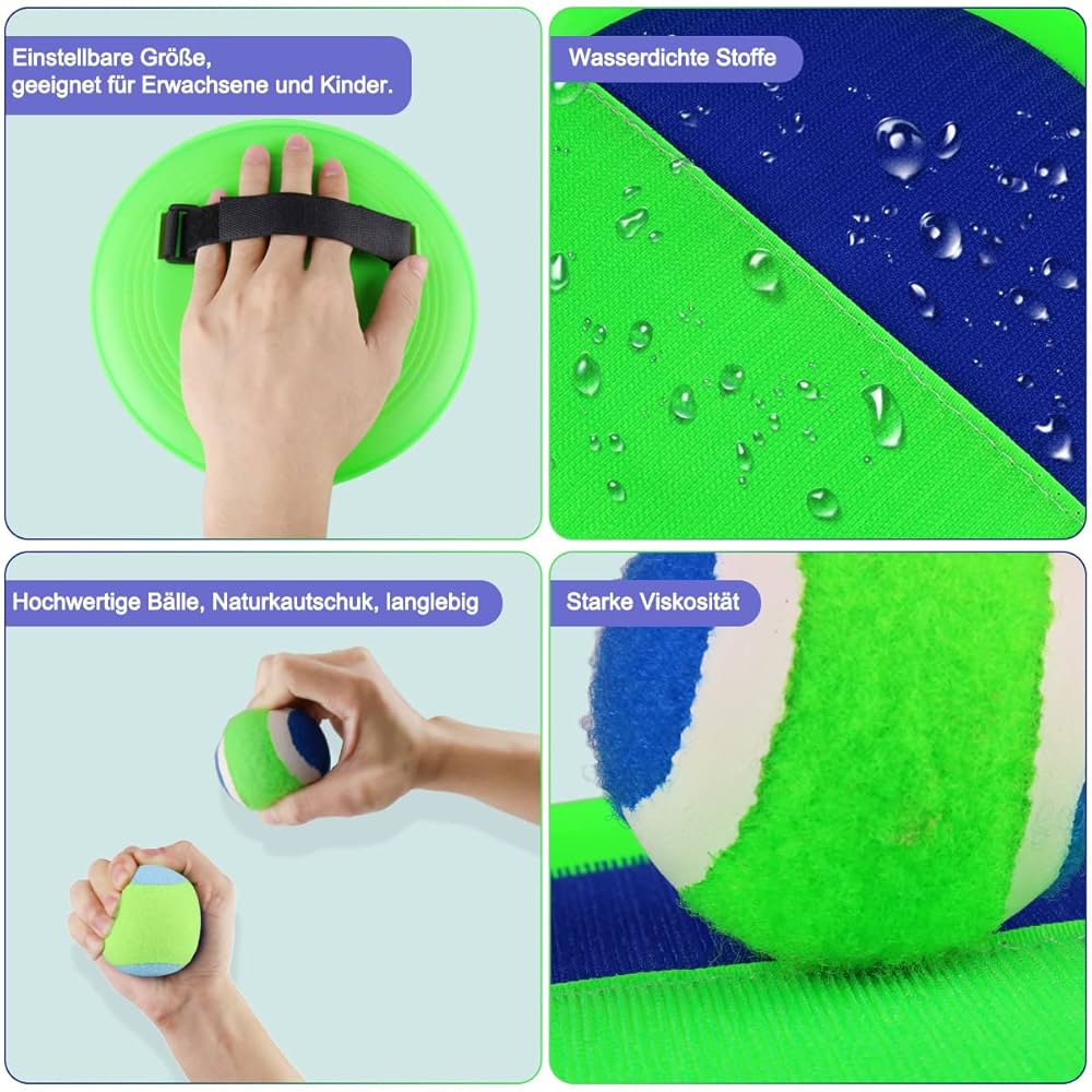 Kardborrebandsspel, Kardborrebandsset Med 4 Kardborrebollspaddel Och 6 Kardborrebollspel For Barn Som Kastar Och Fangar Spel Kardborreboll For Fest Gard Kardborrebandsspel, Kardborrebandsset Med 4 Kardborrebollspaddel Och 6 Kardborrebollspel For Barn Som Kastar Och Fangar Spel Kardborreboll For Fest Gard