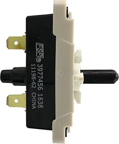 Miniatura 2 de Whirlpool 3977456 WP3977456 Interruptor de arranque, 1 pulgada, blanco