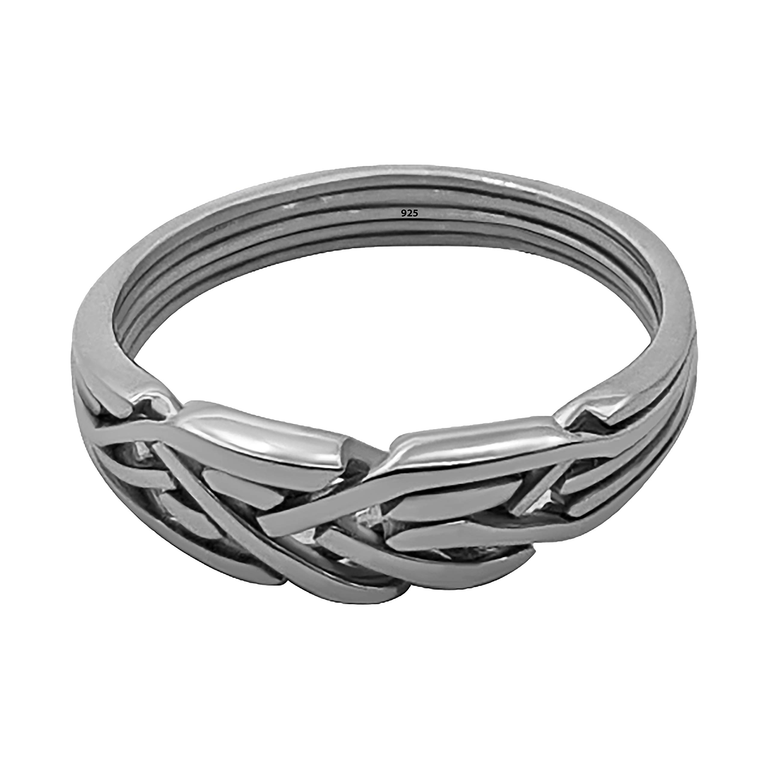 The Original Turkish Puzzle Ring Band Handmade 925 Sterling