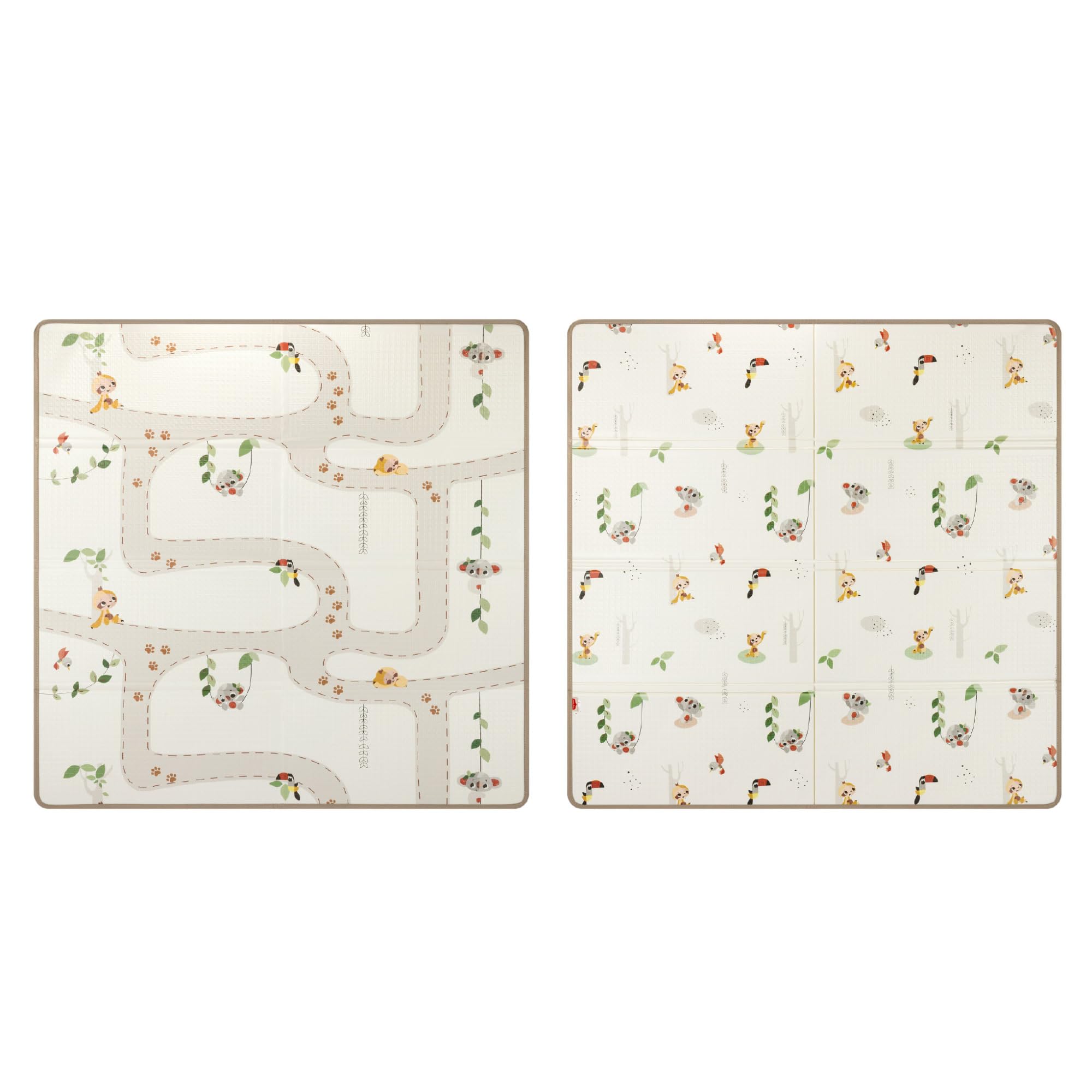 Tiny Love Faltbare Spielmatte Baby, Spielmatte Baby, ab 0 Monaten, Doppelseitig, Leichte und Faltbare Spieldecke, 150 × 150 cm, Weich und Dick (1 cm), Wasserabweisend, Pflegeleicht, Boho Chic - 2