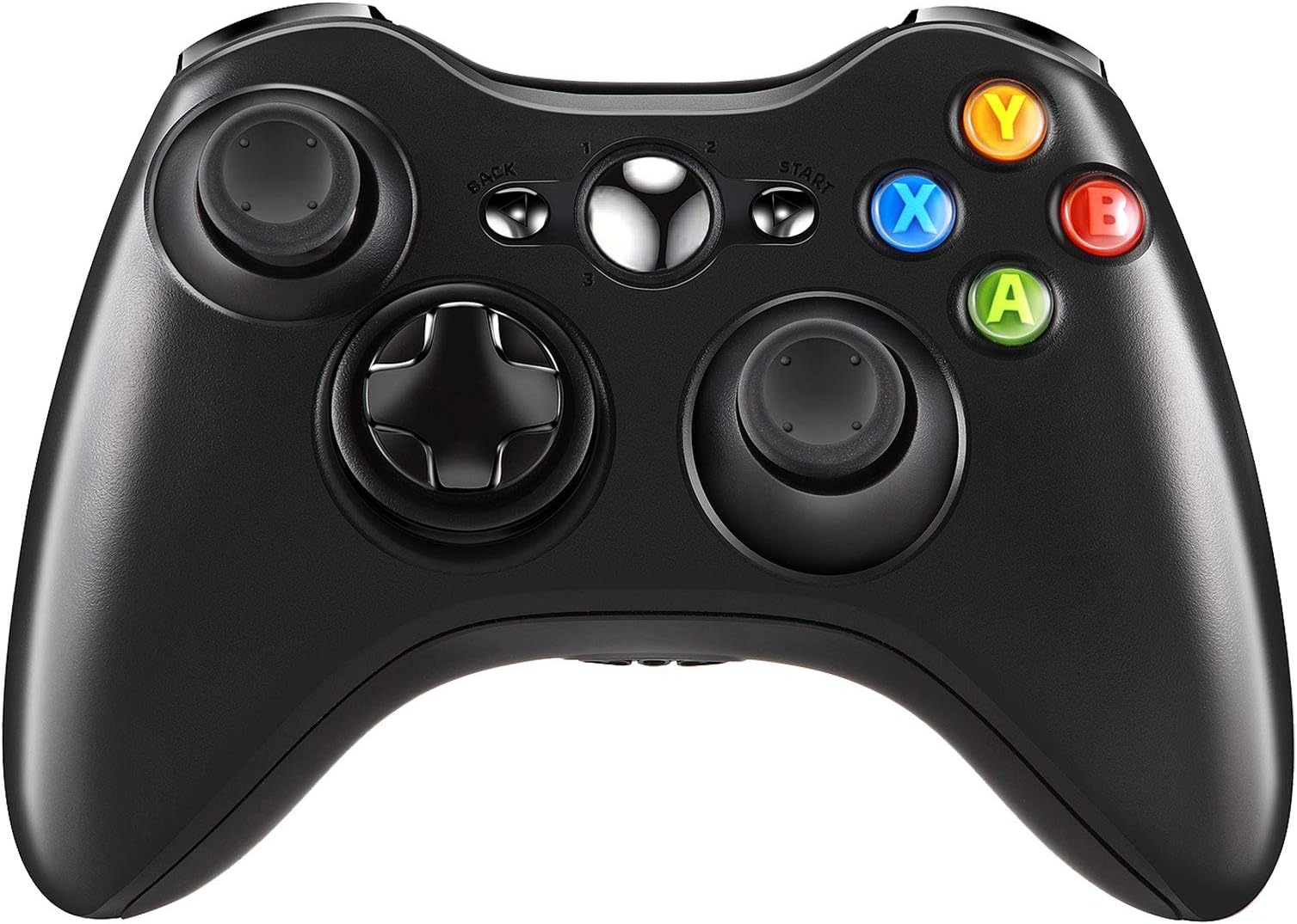 Crifeir Wireless Controller for Xbox 360 Controller, 2.4G Wireless Controller Gamepad Joystick for Xbox 360&360Slim /PC(Black)