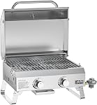 ONLYFIRE GRILLS Tabletop Gas Grill 2 Burners, 20" Portable Propane Grill with Foldable Legs for Outdoor Patio Backyard Camping, Tailgating, RV Trip, Stainless Steel Gas Stove 16000BTU, GS322
