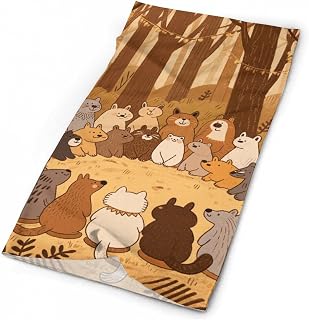 Forest Animals UV Protection Bandana Neck Gaiter Face Mask | Lightweight Printed Bandana for Head Wrap Neck Scarf Face Cover, Breathable Sweat Wicking, Upf 50, Sun Wind Dust Shield