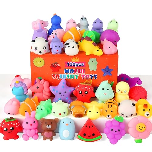 30 Pack Squishy Toys, Kawaii Squishies Party Favors for Kids 4-8 8-12 Treasure Box Toys for Classroom Birthday Xmas Gifts Goodie Bag Mini Animals Mochi Squishy Stress Relief Sensory Toys Random - 30 - Mixed