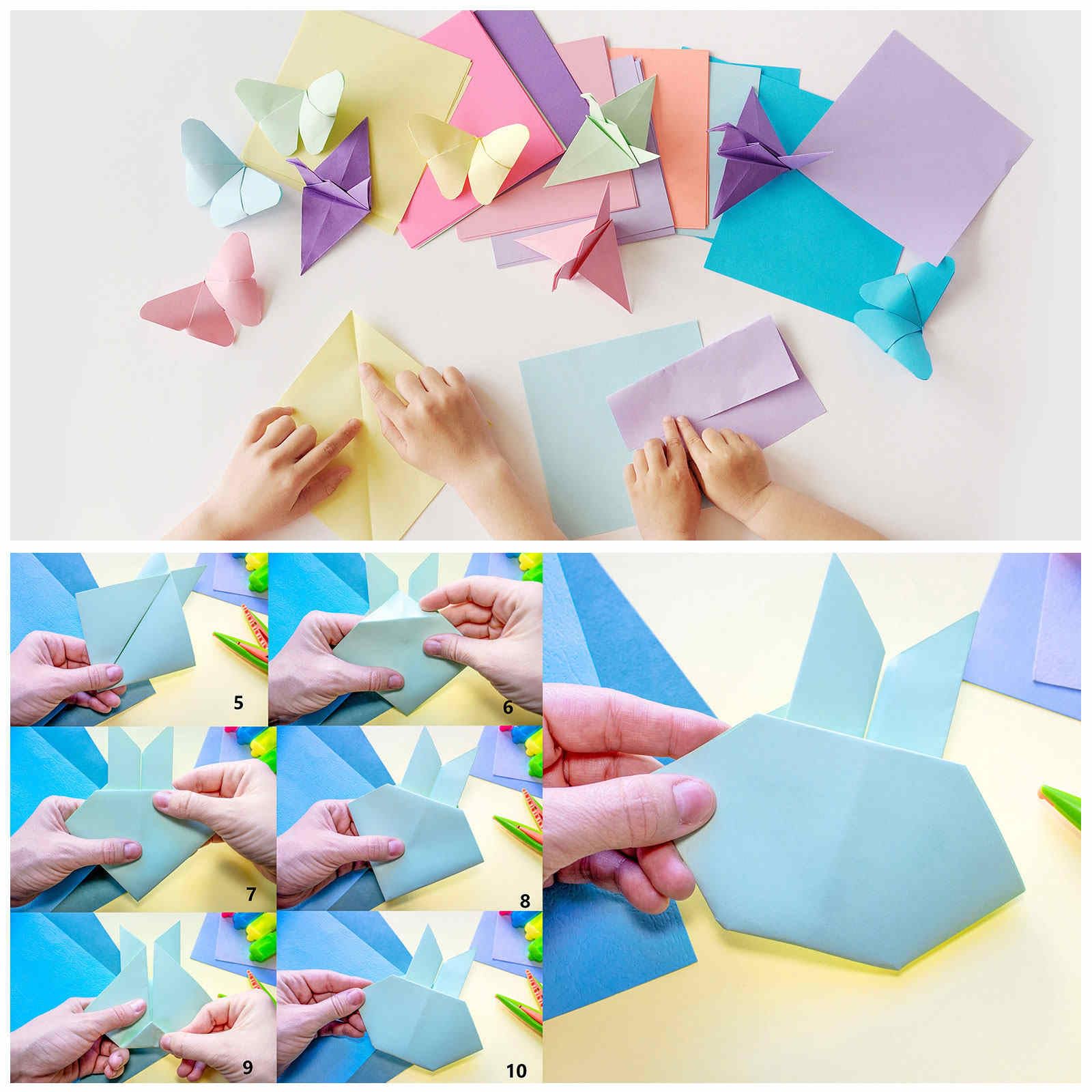 MECCANIXITY 125 hojas de papel de origami de doble cara de 15 x 15 cm, hoja cuadrada para proyectos de manualidades, principiantes, decoración de regalos, marrón