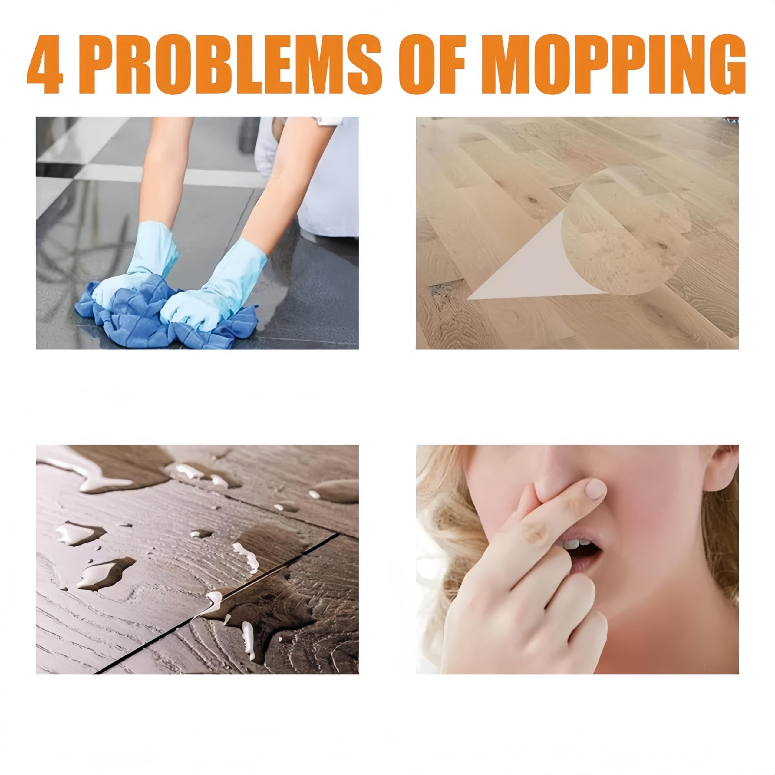 Solución de limpieza con fragancia 5 en 1, quitamanchas y olores, limpiador de pisos para madera, azulejos y cerámica, protege los acabados naturales de los pisos, brillo rápido (3 Piezas)