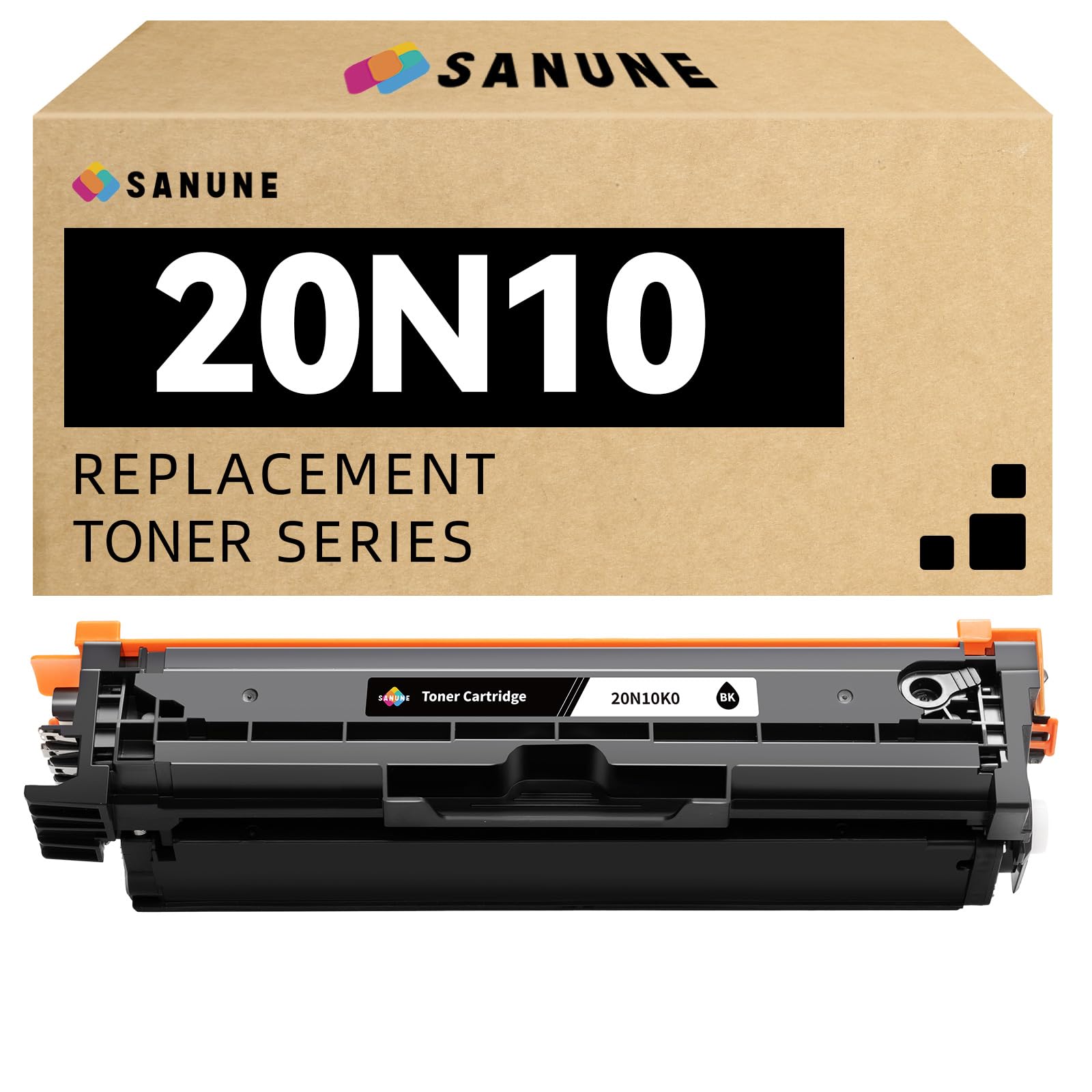 20N10 Black Toner Cartridges (with Chip) Replacement for Lexmark 20N10K0 20N10 Toner Cartridge for CS331 CS331dw CS431 CS431dw CX331 CX331adwe CX431 CX431adw Printer Ink (1 Pack)