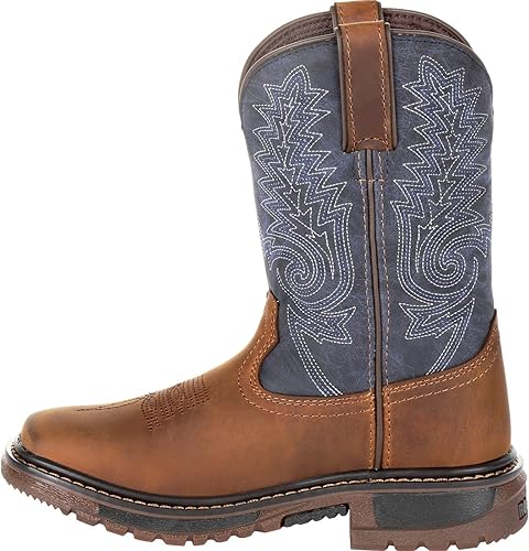 Miniatura 5 de Rocky Botas Ride FLX Western para niños, Marrón, talla única