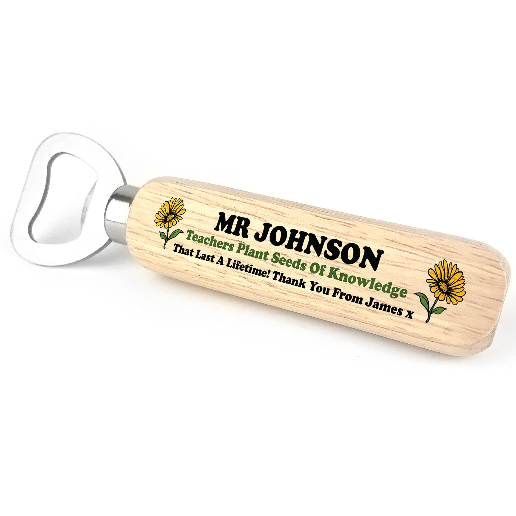 Teacher Gifts for Men Personalised Bottle Opener Thank You Leaving Gift Keepsake