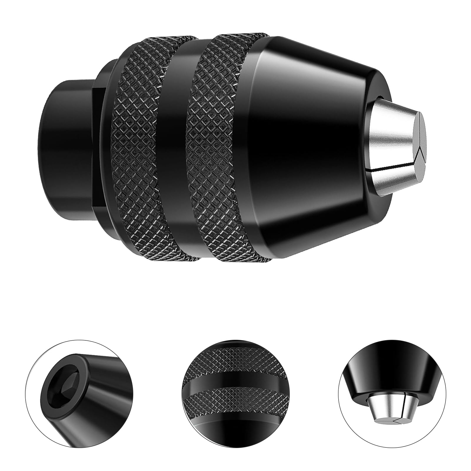 4486 Mandrino per Applicabile a per Dremel,mandrino sds,mandrino trapano mandrino per avvitatore mandrino a sgancio rapido per ricambio 1/32-1/8,mandrino a tre punte,accessori per trapano per