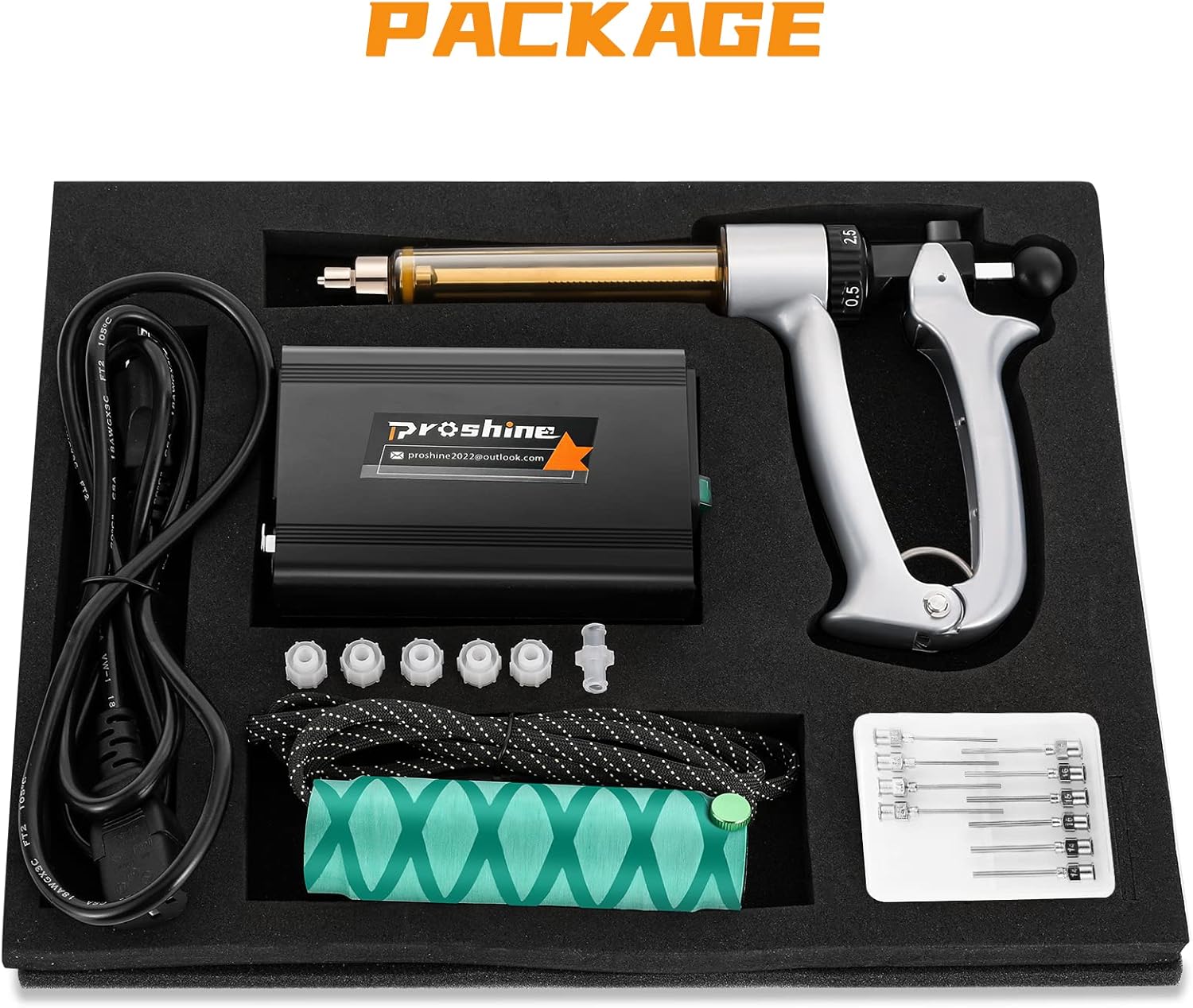 25ML Filling Gun & 5 25ML Spare Ba