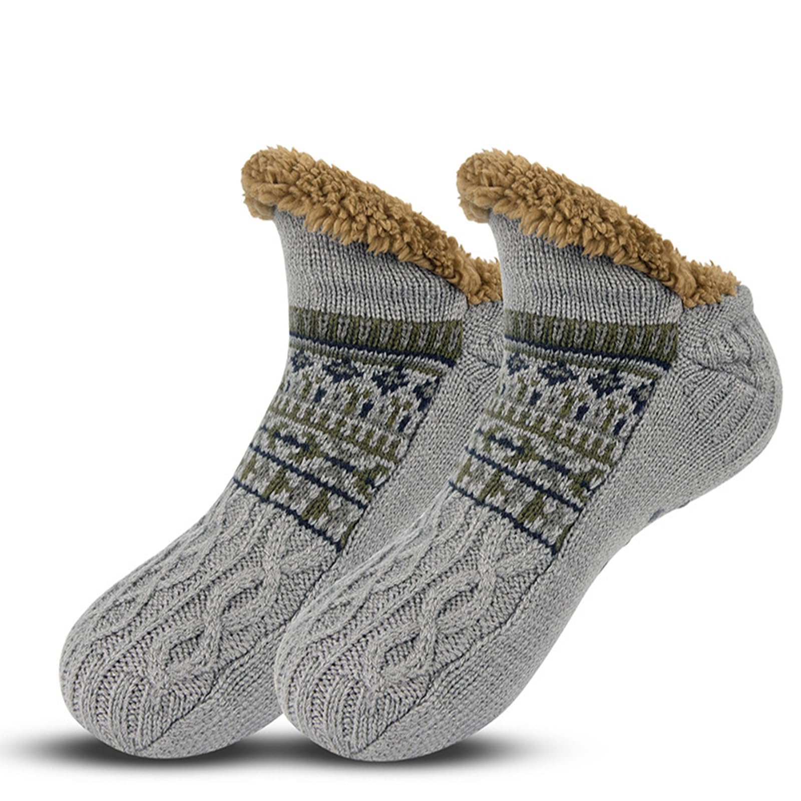 Calcetines de Lana Cálidos para Hombre Gris 43-45 EU