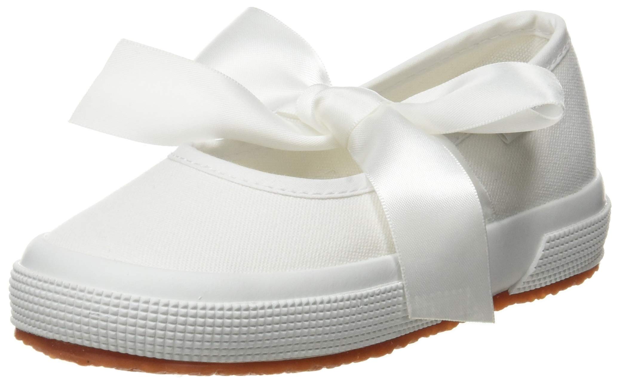 Superga S11169W Girls’ Sling Back Ballet Flats, White (White 900), 9.5 UK
