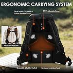 TARION Waterproof FPV Drone Backpack - 30L Extra Large Camera Bag with 17in Laptop Compartment - External Mounts for Quadcopters DJI - FlightPro