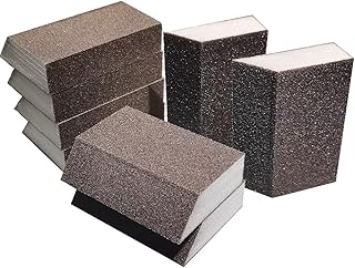 8 Pack Single Sanding Sponge, Coarse/Medium 4 Different Specifications Sanding Blocks Assortment,Washable and Reusable