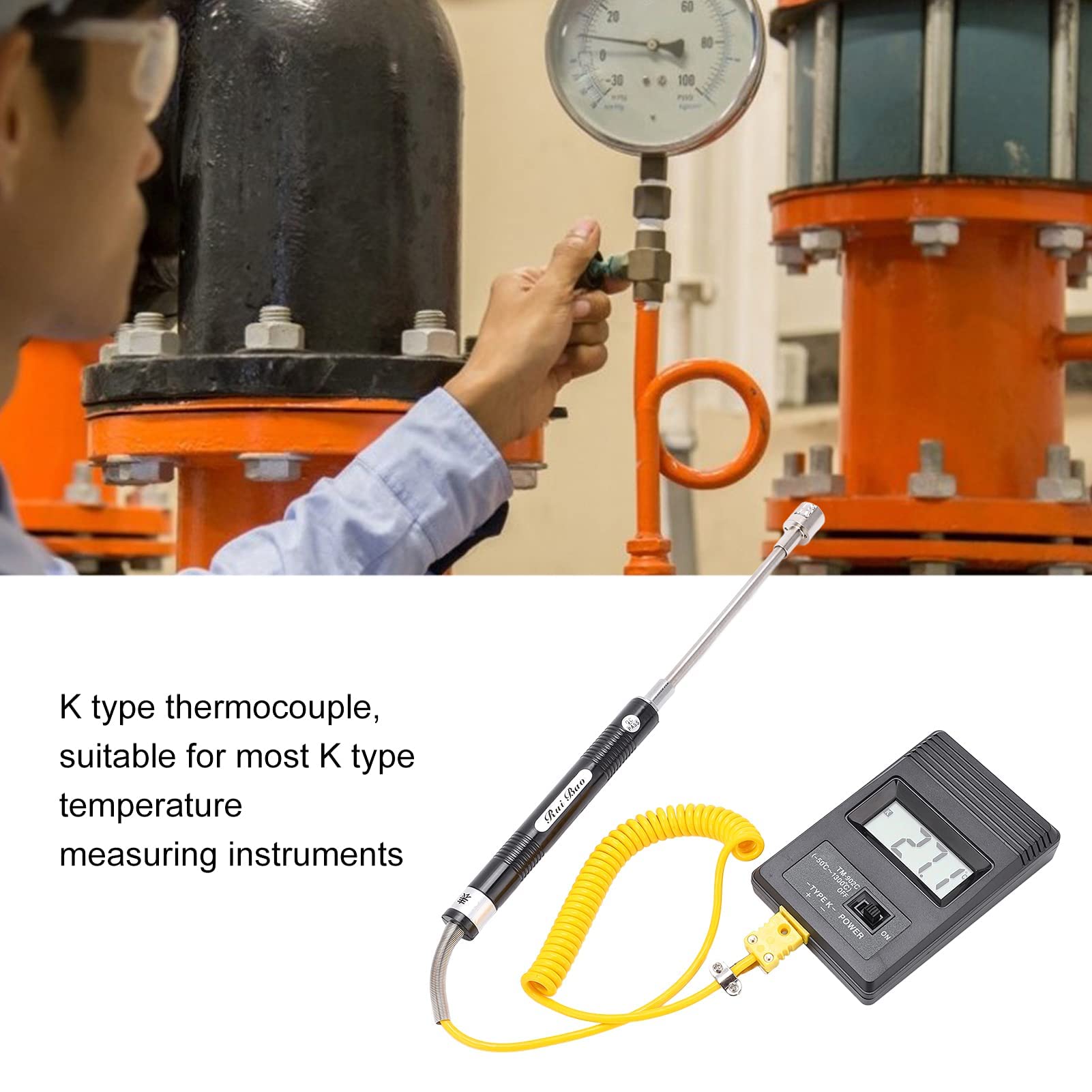 Termometro Digitale Tm-902c Sensore Tipo K -50-500℃