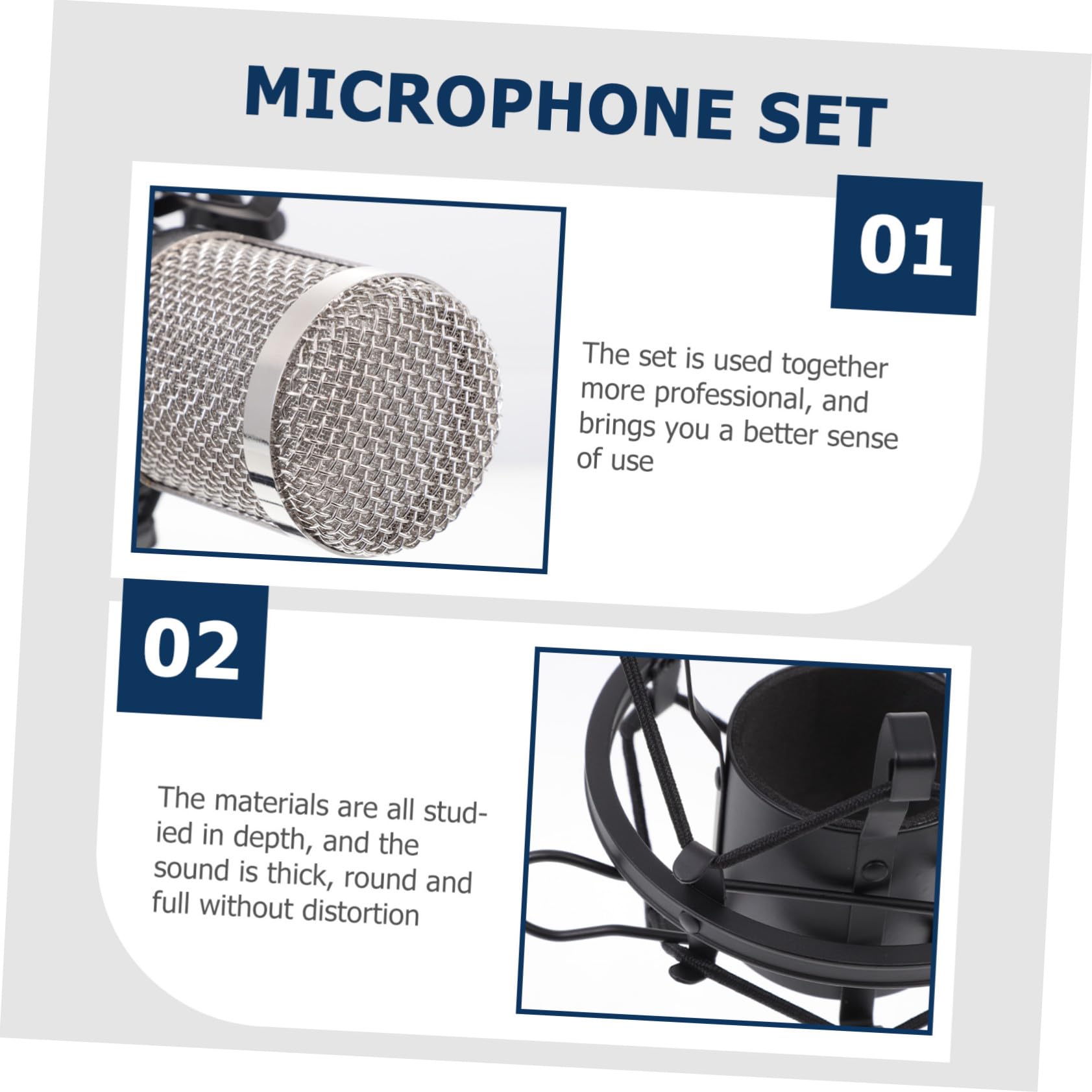 Microfono Condensatore con Cavo per Registrazione e Conferenze Set Microfono Filo Professionale per Casa Voce Chiara e Uso Versatile