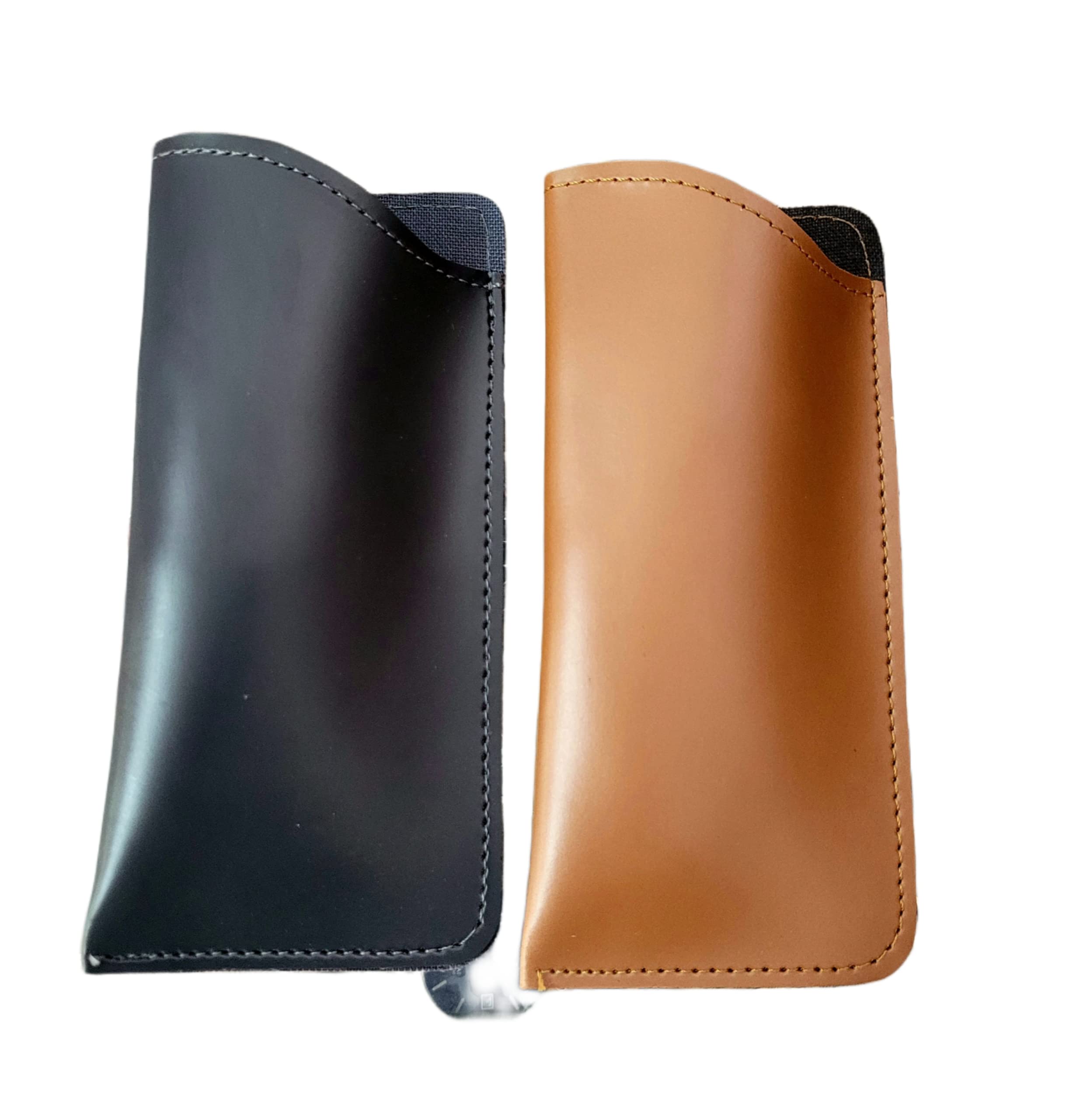 unisex leather protective case soft eyeglass pouch for spectacles and sunglasses and eyewear for men and women (combo pack)(made in India)-image-18