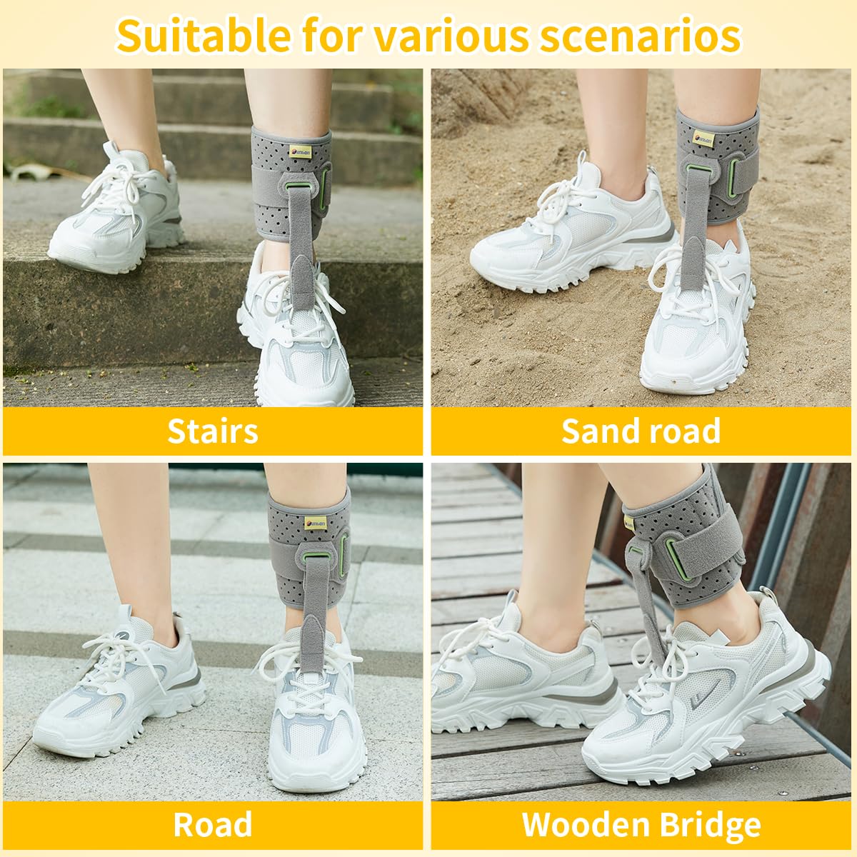 Tenbon Ankle Support Drop Foot Brace Orthosis Comfort Cushioned