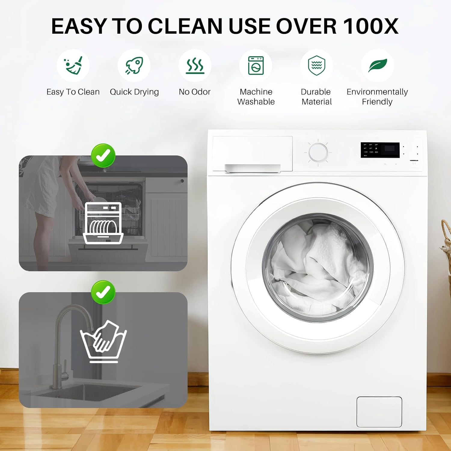 Cleaning Rags Swedish Dishcloths, Cellulose Sponge Cloths Absorbent Wipes, Swedish Dishcloth for Kitchen, Assorted Dish Cloths for Washing Dishes, 10 pcs Blue - Image 6