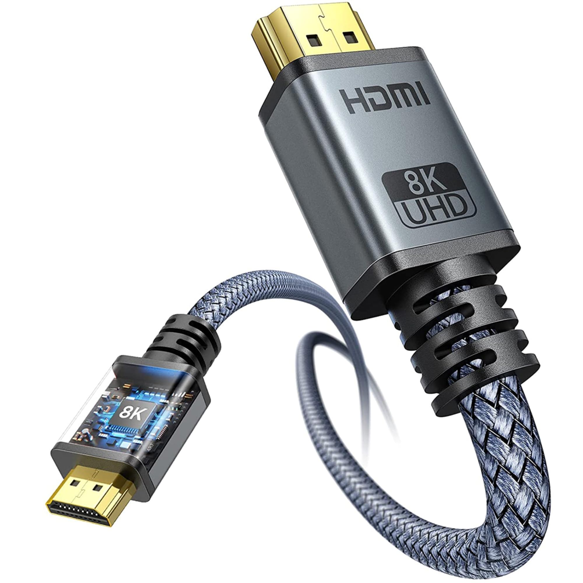 Peachz 8K HDMI Cable 6FT, HDMI 2.1 Ultra High Speed 48Gbps, 8K