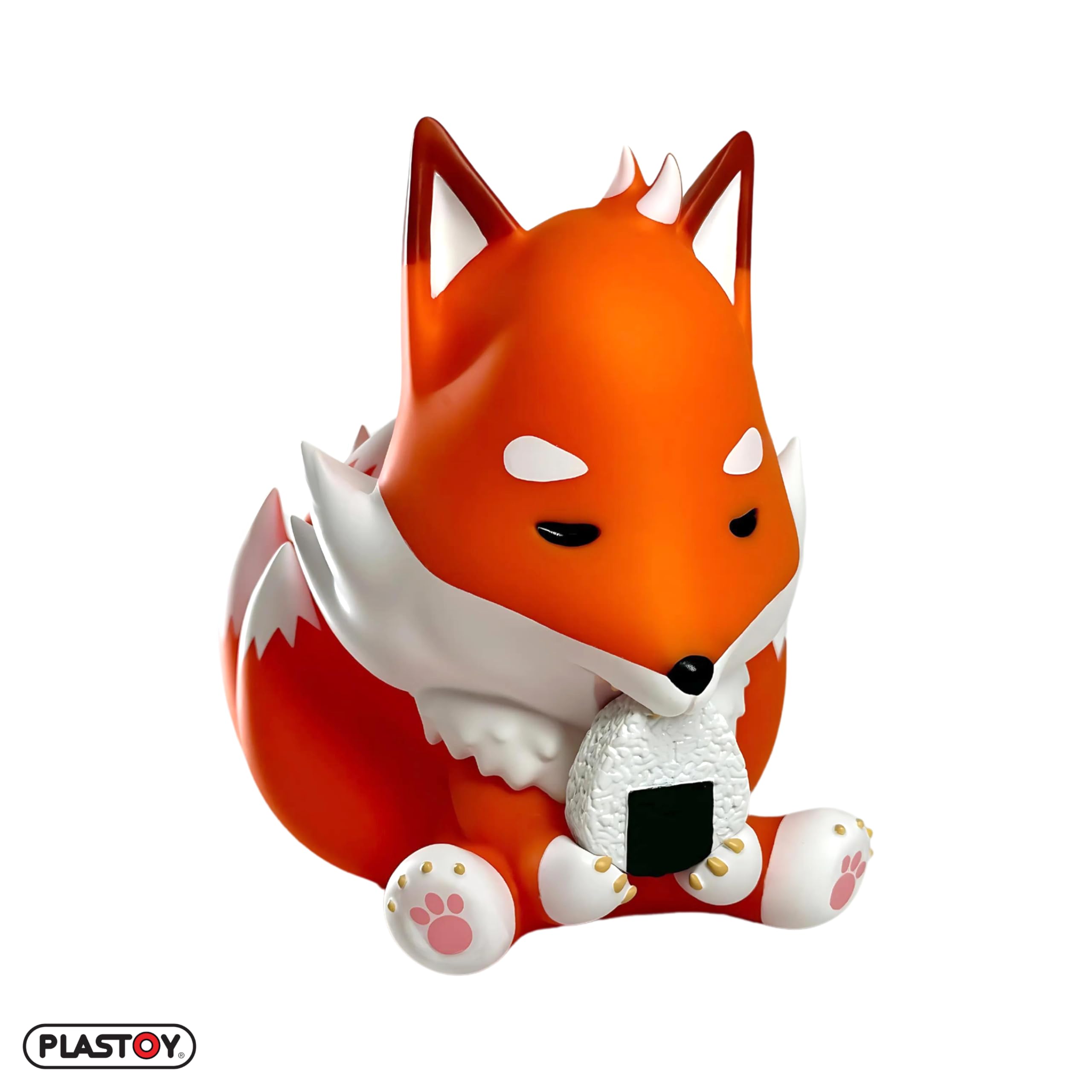 Plastoy Mogu Pets Figurine Kitsune Onigri - Plastique - 15 cm
