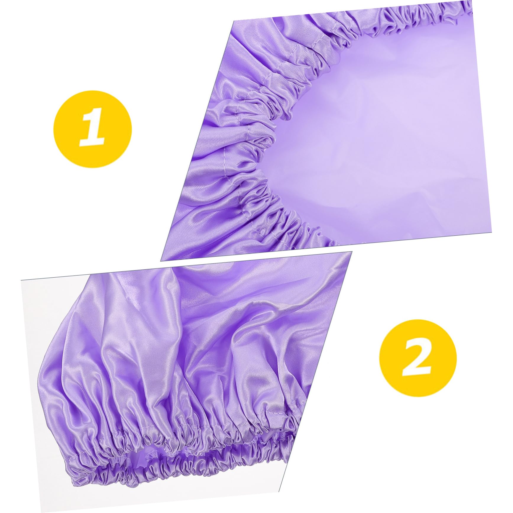 WOONEKY 3 piezas Gorro de Ducha Doble Eva Pack Unidades Rosa Gris Multiusos para Baño y Dormir Ligero y Portátil para Cabello