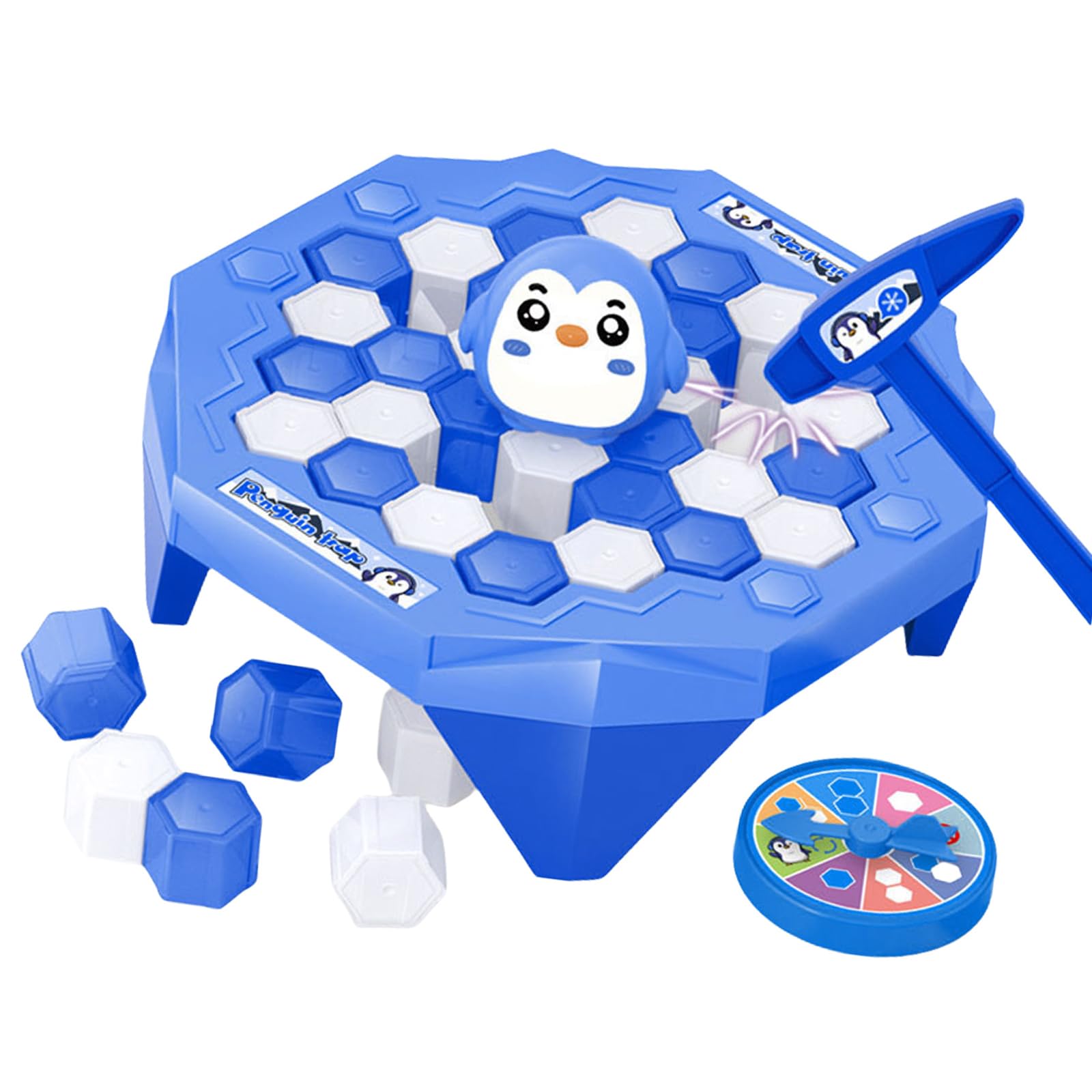 FackLOxc Children Adult Board Game Stress Relief Toy Small Ice Breaking Penguins Toy Save Penguins Knocking Ice Enduring Funny Desktop