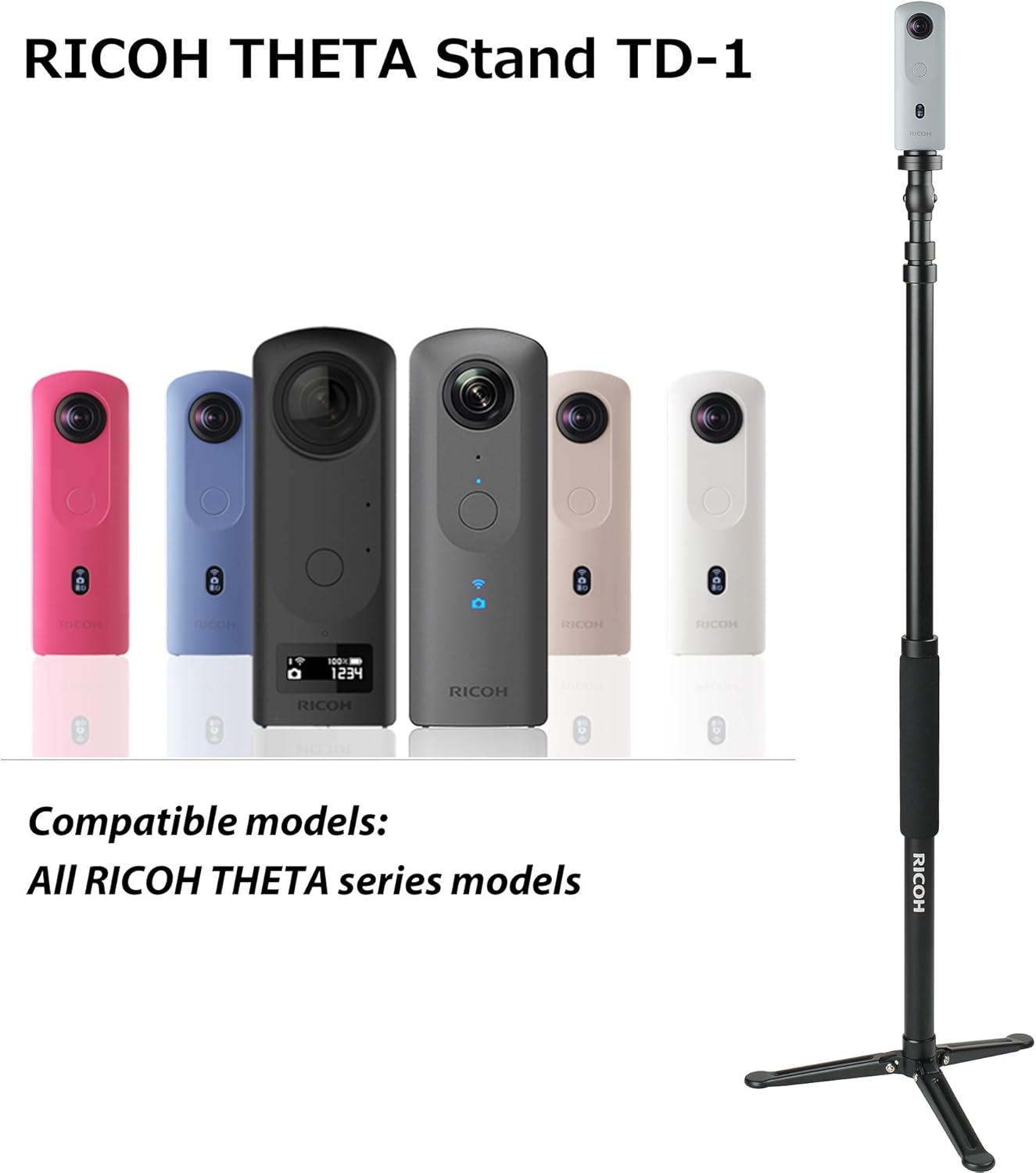 Black Friday - 40% OFF Ricoh Theta Stand TD-1 : Compact Stable and Versatile monopod Stand That is Compatible with All Theta Models. (910821) Free Shipping Offer Ricoh Theta Stand TD-1 : Compact Stable and Versatile monopod Stand That is Compatible with All Theta Models. (910821)