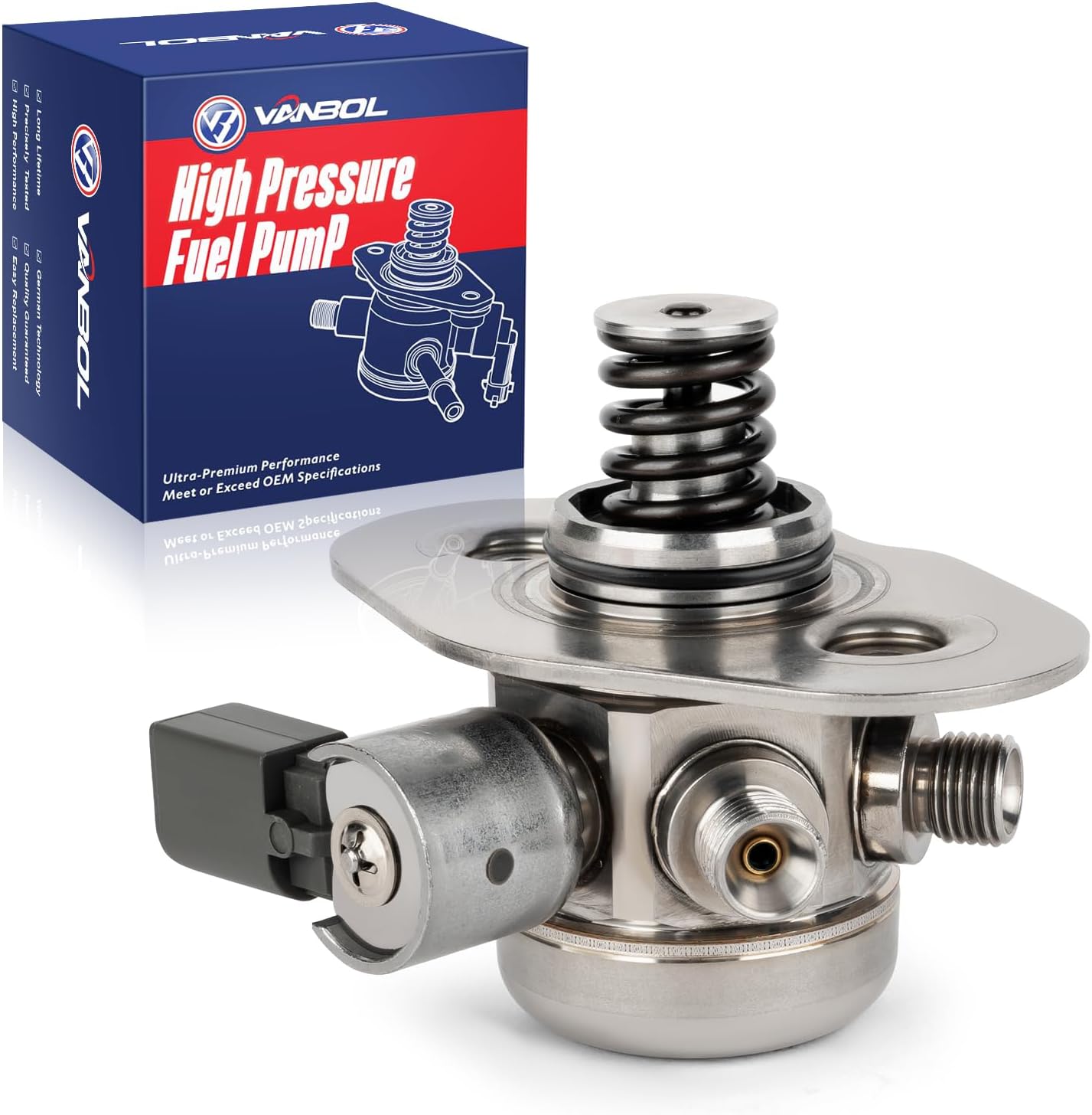 High Pressure Fuel Pump Compatible with 2012-2014 BMW 228i 320i 328i 428i 528i X1 X3 Z4 L4 2.0L GT XDrive N20 Big Plug Replace 13517584461 HM10017 GDP920 FI1542 323-59462 VANBOL1006