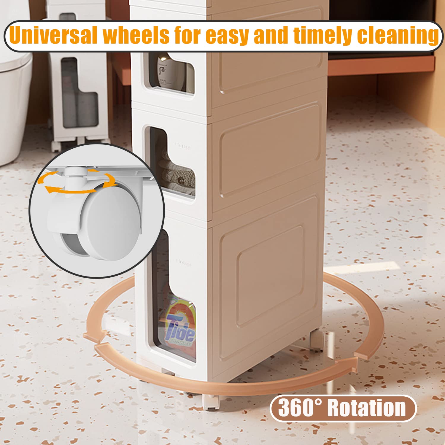 Badezimmer Aufbewahrungsschrank - Schmaler Eckorganizer Mit Regalen