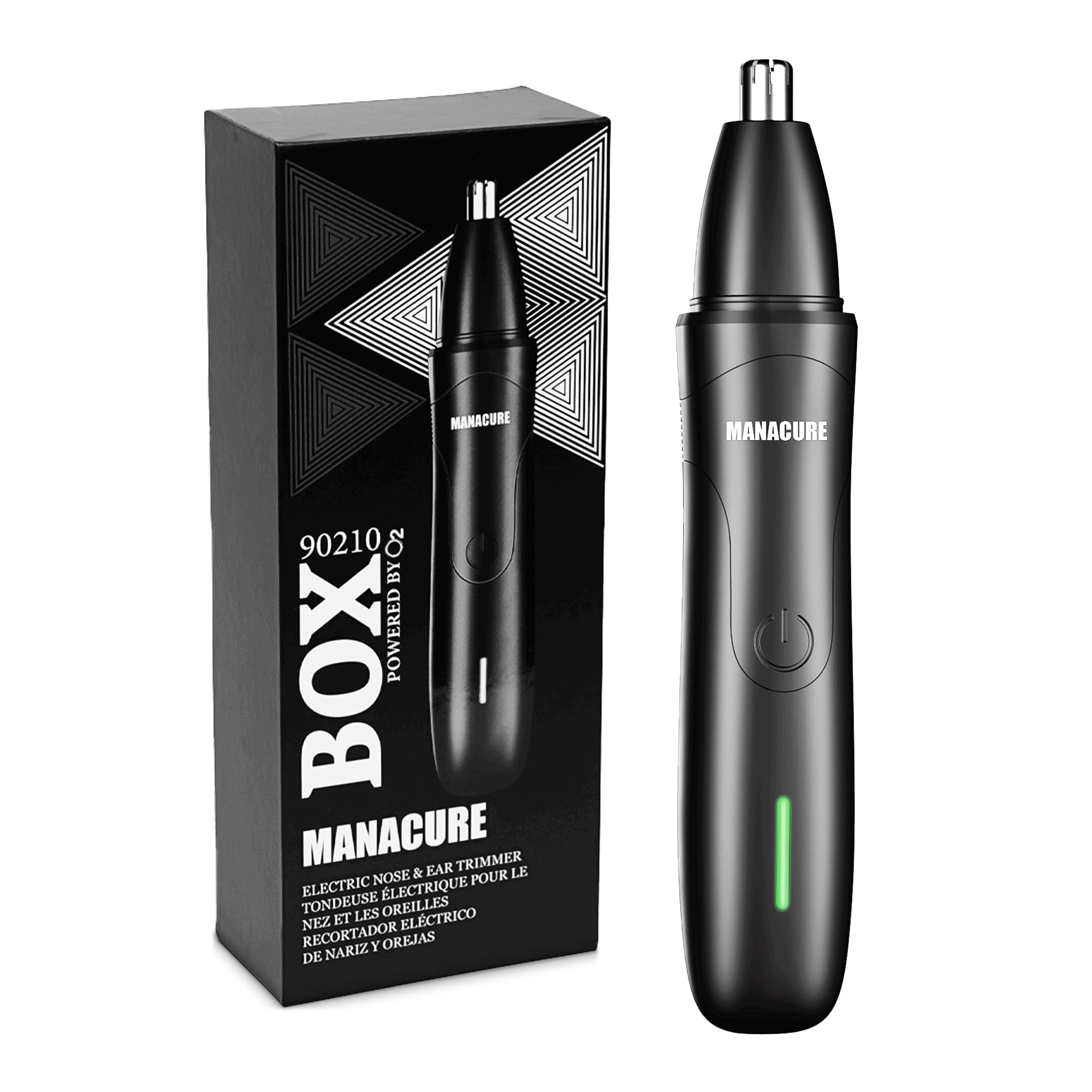 Manacure Nose Ear Hair Trimmer Professional Electric Precision Grooming Tool for Effortless Nose and Ear Hair Removal High-Performance