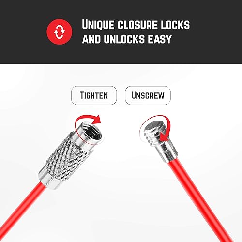 Miniatura 4 de Llavero grande de alambre de acero inoxidable llavero de cable de coche llavero bucle equipaje etiqueta bisagra Keepers Binding Mosquetón de bloqueo