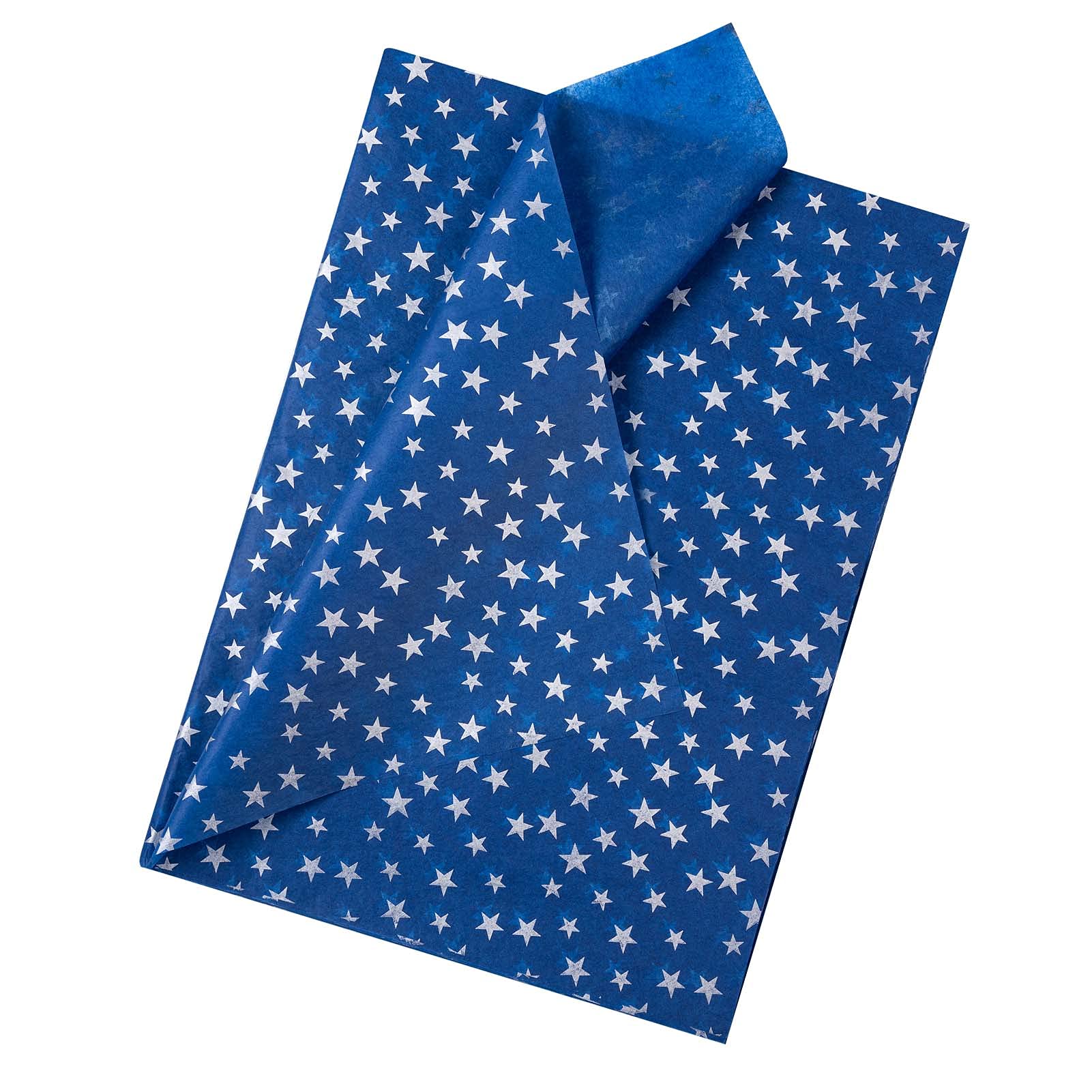 YESON Navy Blue Tissue Paper With Silver Stars,For Gifts Wrapping,DIY Crafts,Gifts bags,27.5 x 19 inch,50 Sheets