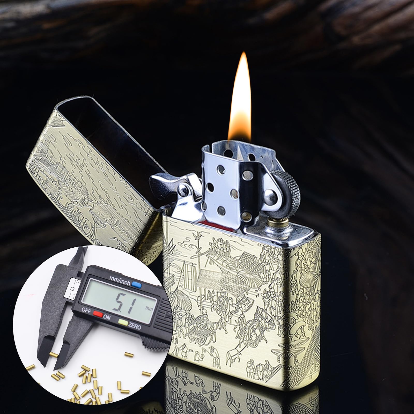 Kit Riparazione Accendini A Benzina - 100 Pietrine, 50 Stoppini, Ovatta, Guarnizioni - Foto 3