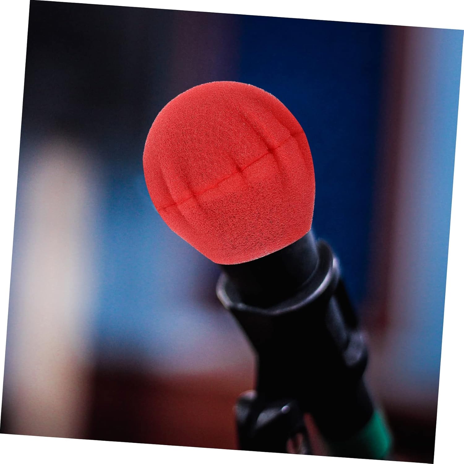 Uonlytech 200pcs Disposable Microphone Sponge Covers O-Type Mic Covers for Wireless Microphones for KTV and Events Protective Foam Sleeves
